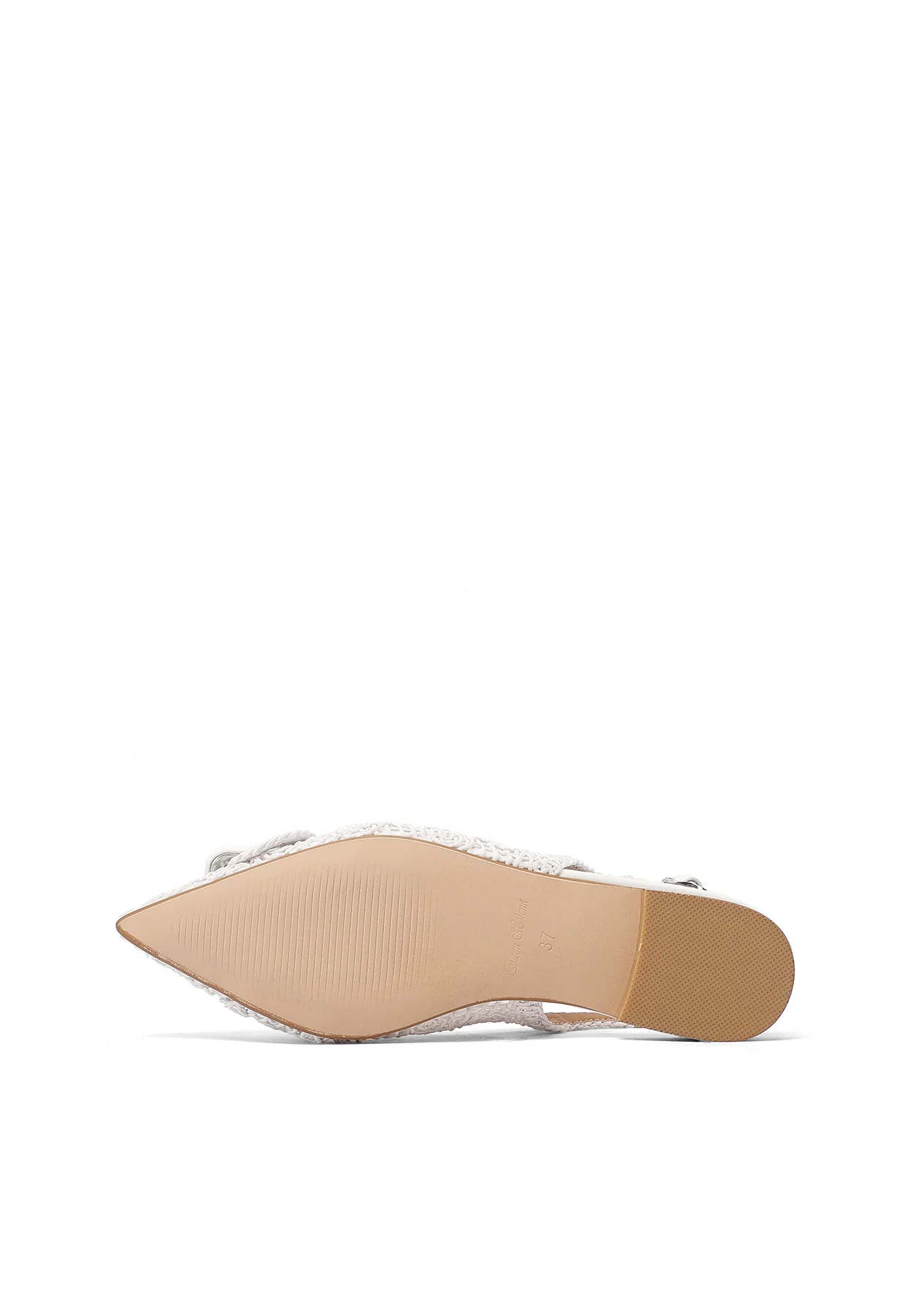 Ballerina slingback ricamata con dettaglio fibbia ZM9997 - Image 14
