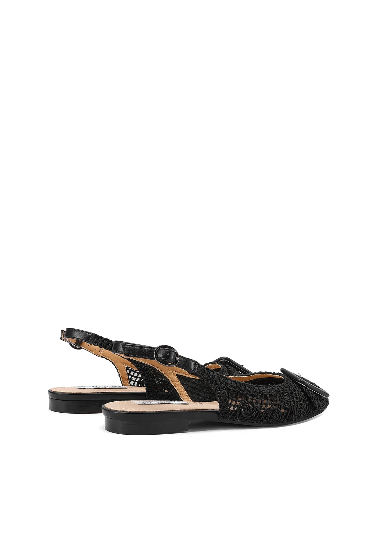 Ballerina slingback ricamata con dettaglio fibbia ZM9997 - Image 18