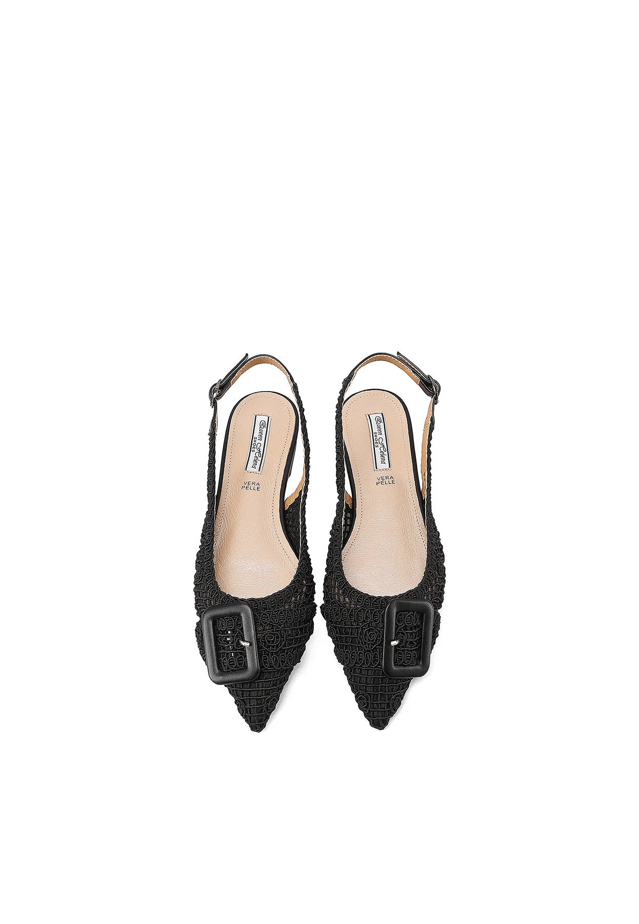 Ballerina slingback ricamata con dettaglio fibbia ZM9997 - Image 19