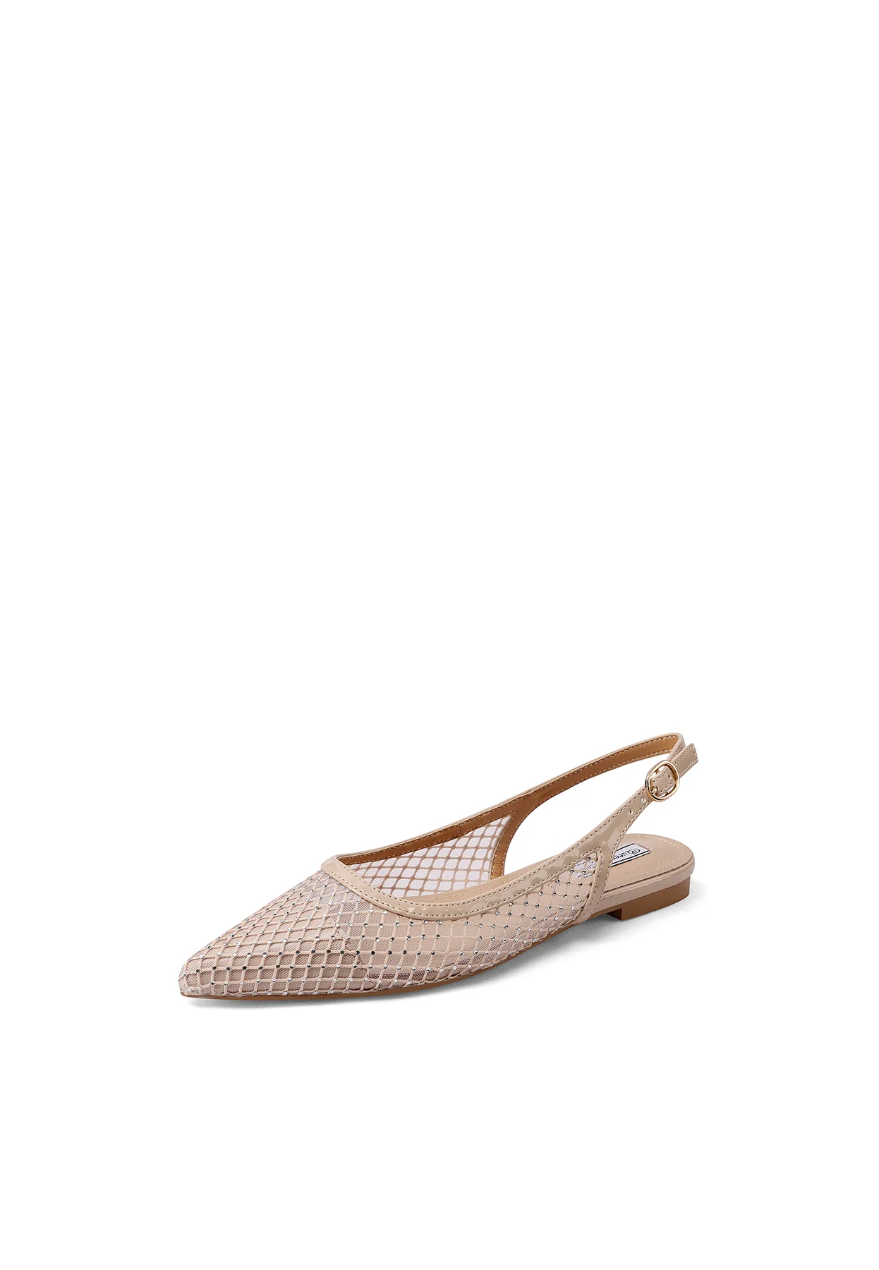 Ballerina slingback nera a rete elegante ZM9998 - Image 10