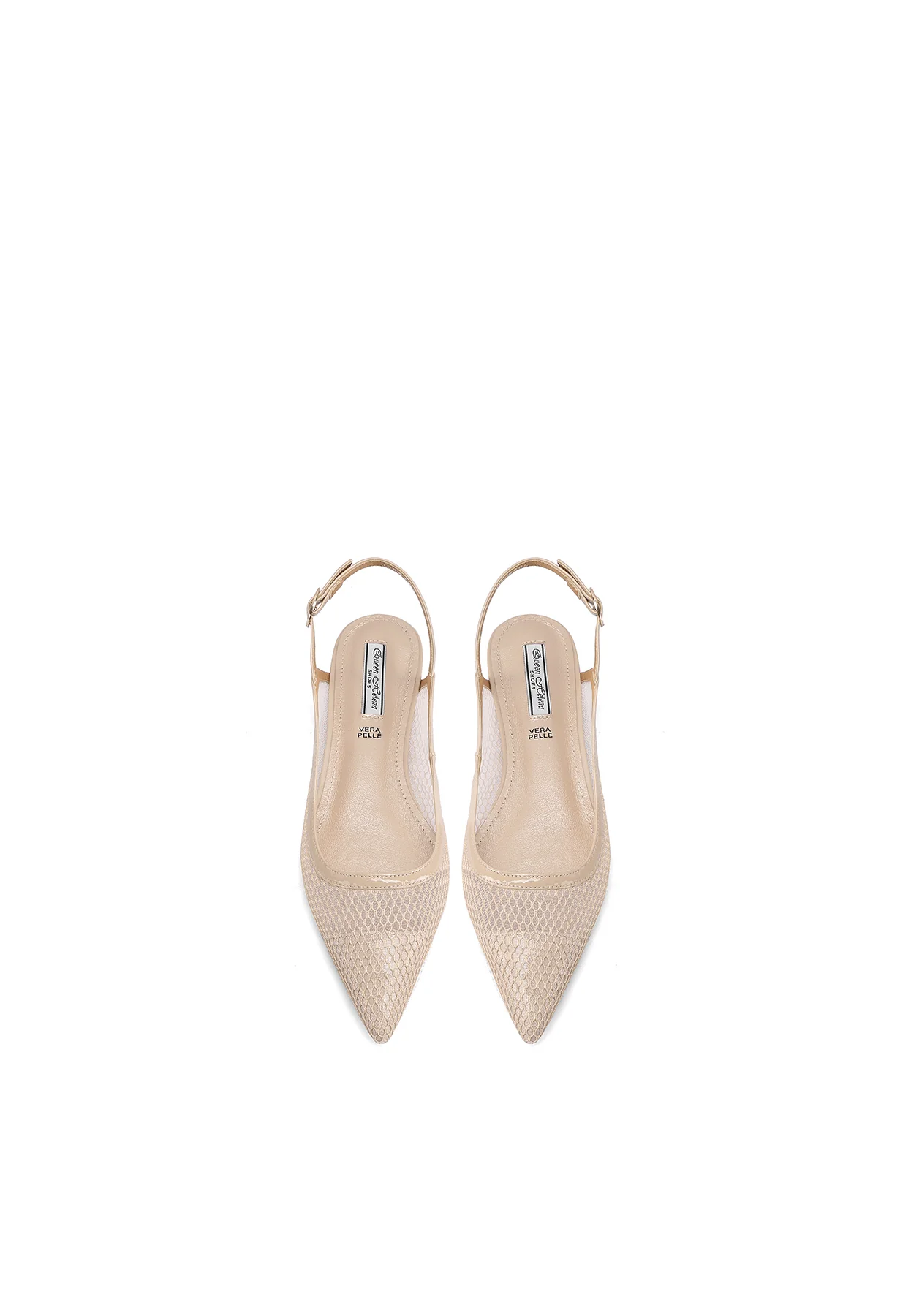 Ballerina slingback a rete con punta affusolata ZM9969 - Image 12