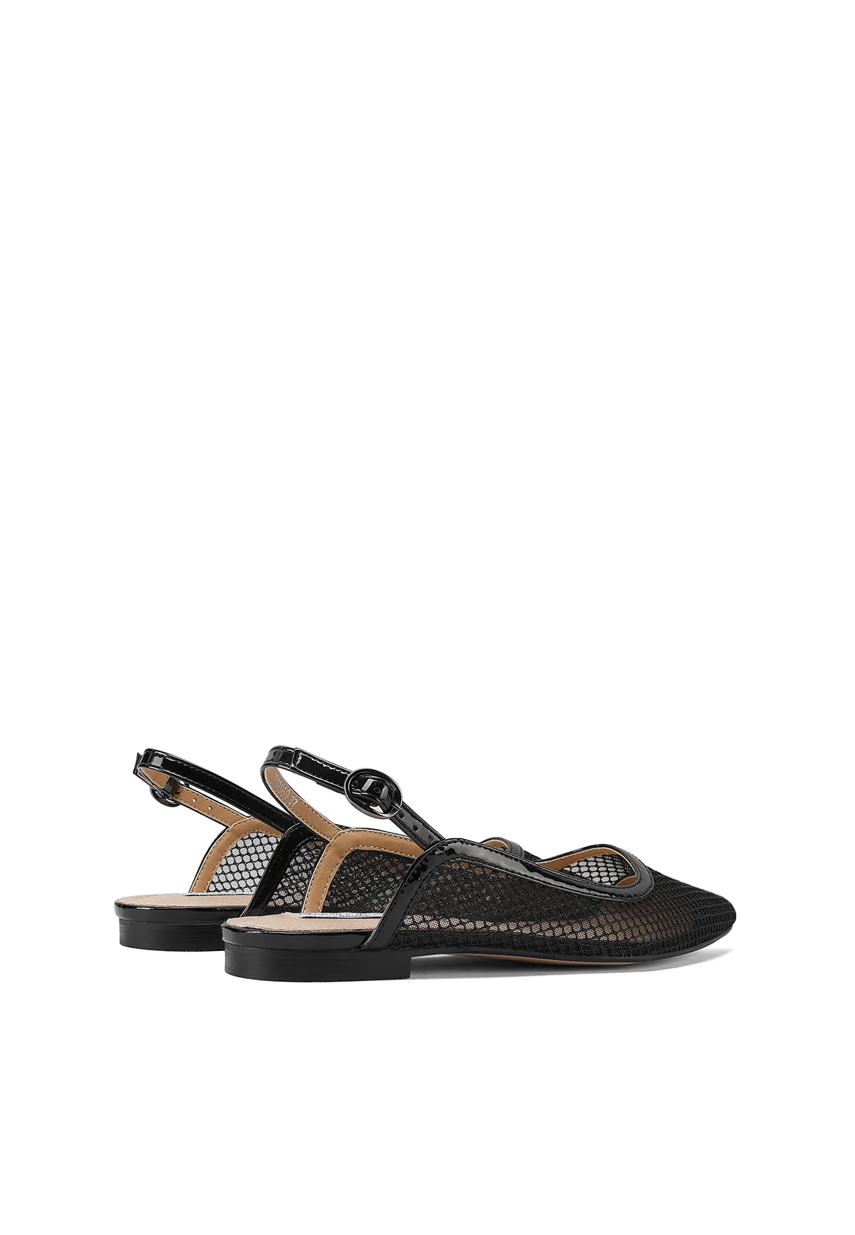 Ballerina slingback a rete con punta affusolata ZM9969 - Image 4