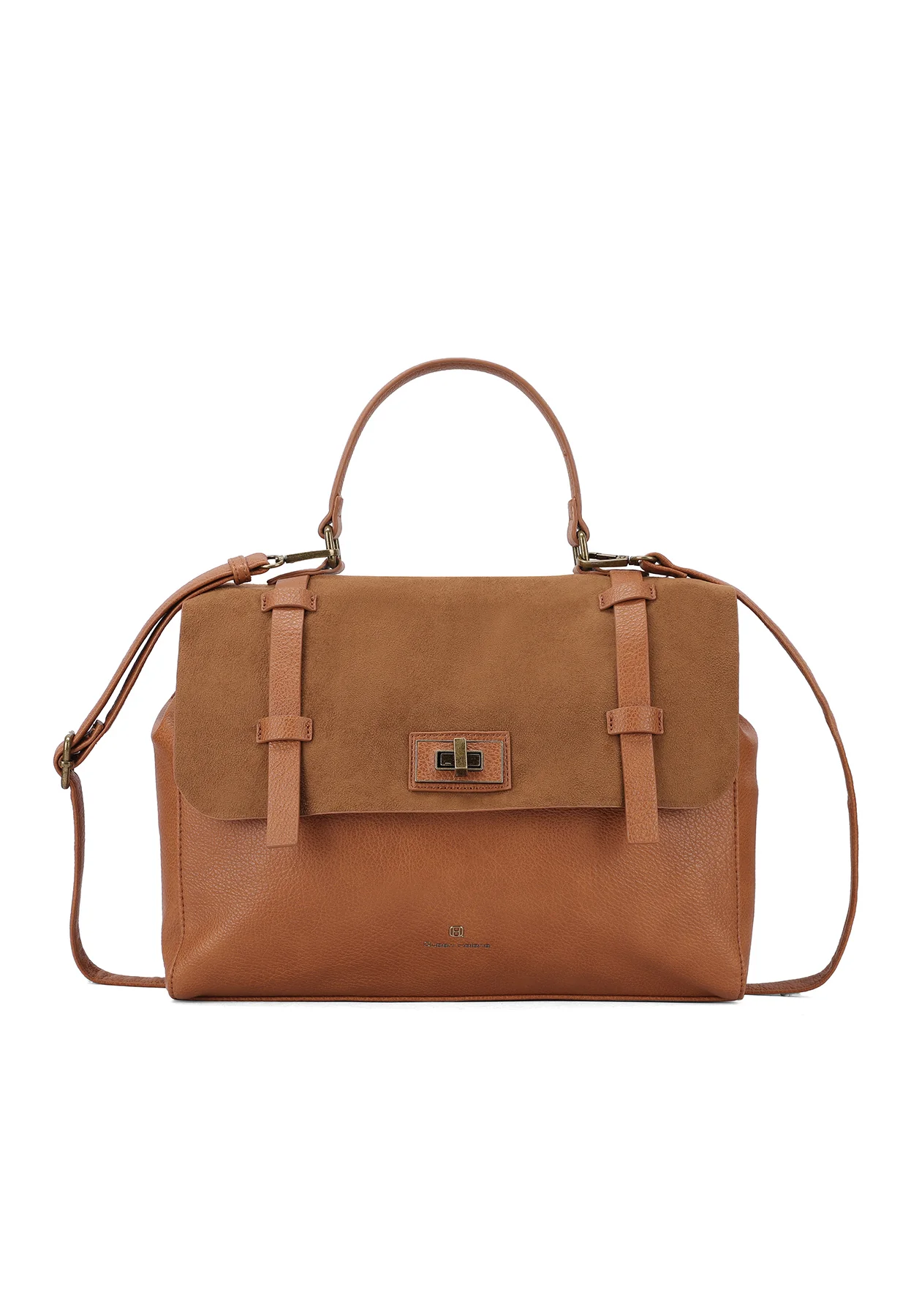 Borsa stile college in ecopelle e camoscio M1054 - Image 10