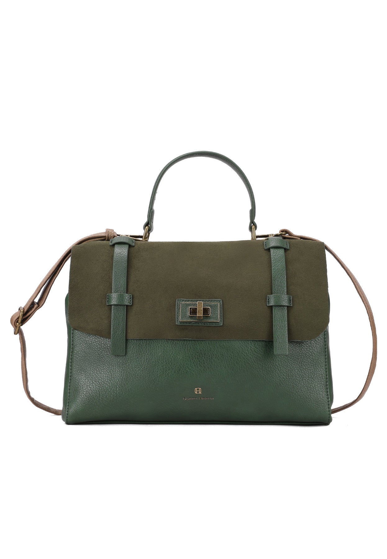 Borsa stile college in ecopelle e camoscio M1054 - Image 20