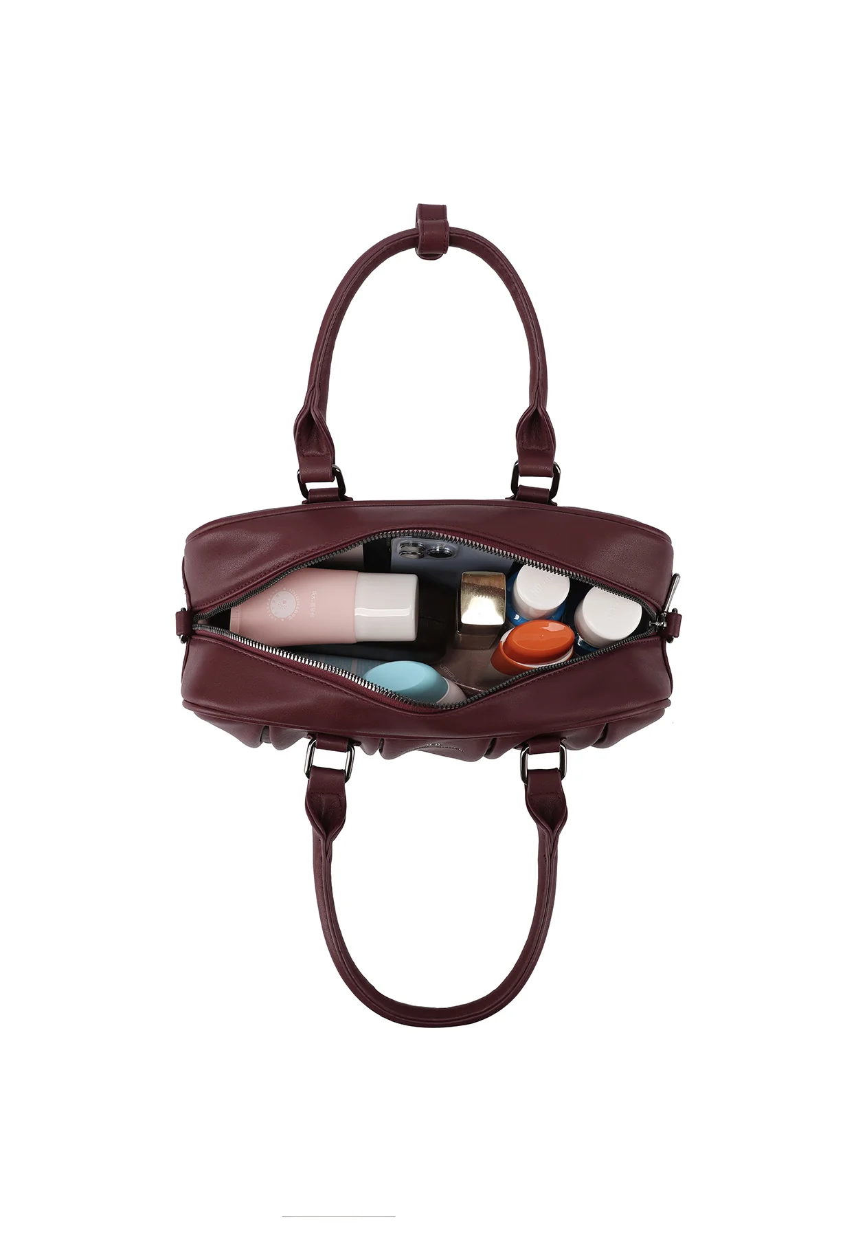 Borsa in ecopelle a cilindro con manici M1056 - Image 12