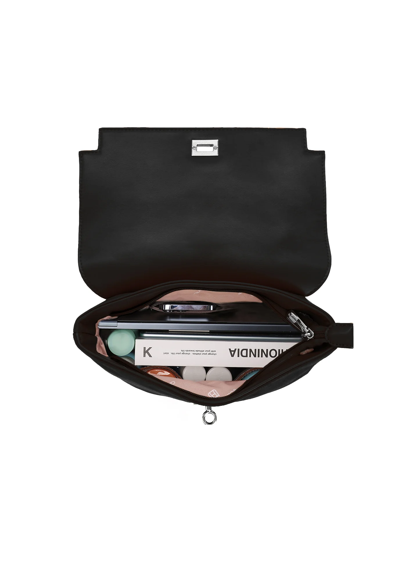 Zaino da donna in ecopelle e camoscio con manico superiore LW198 - Image 10