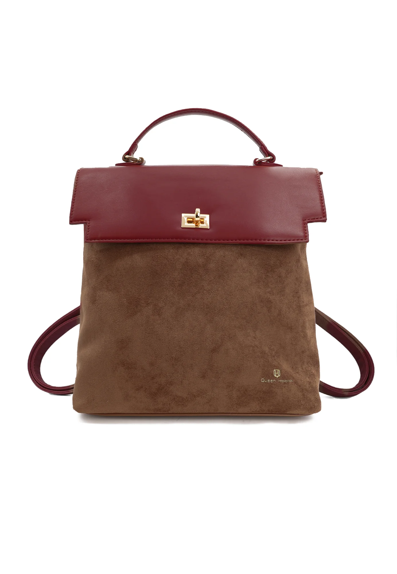 Zaino da donna in ecopelle e camoscio con manico superiore LW198 - Image 11