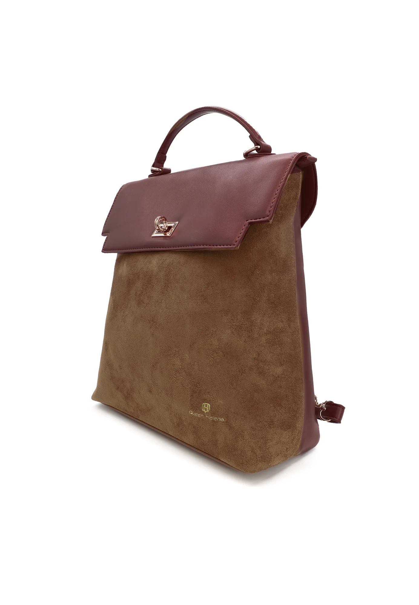 Zaino da donna in ecopelle e camoscio con manico superiore LW198 - Image 12