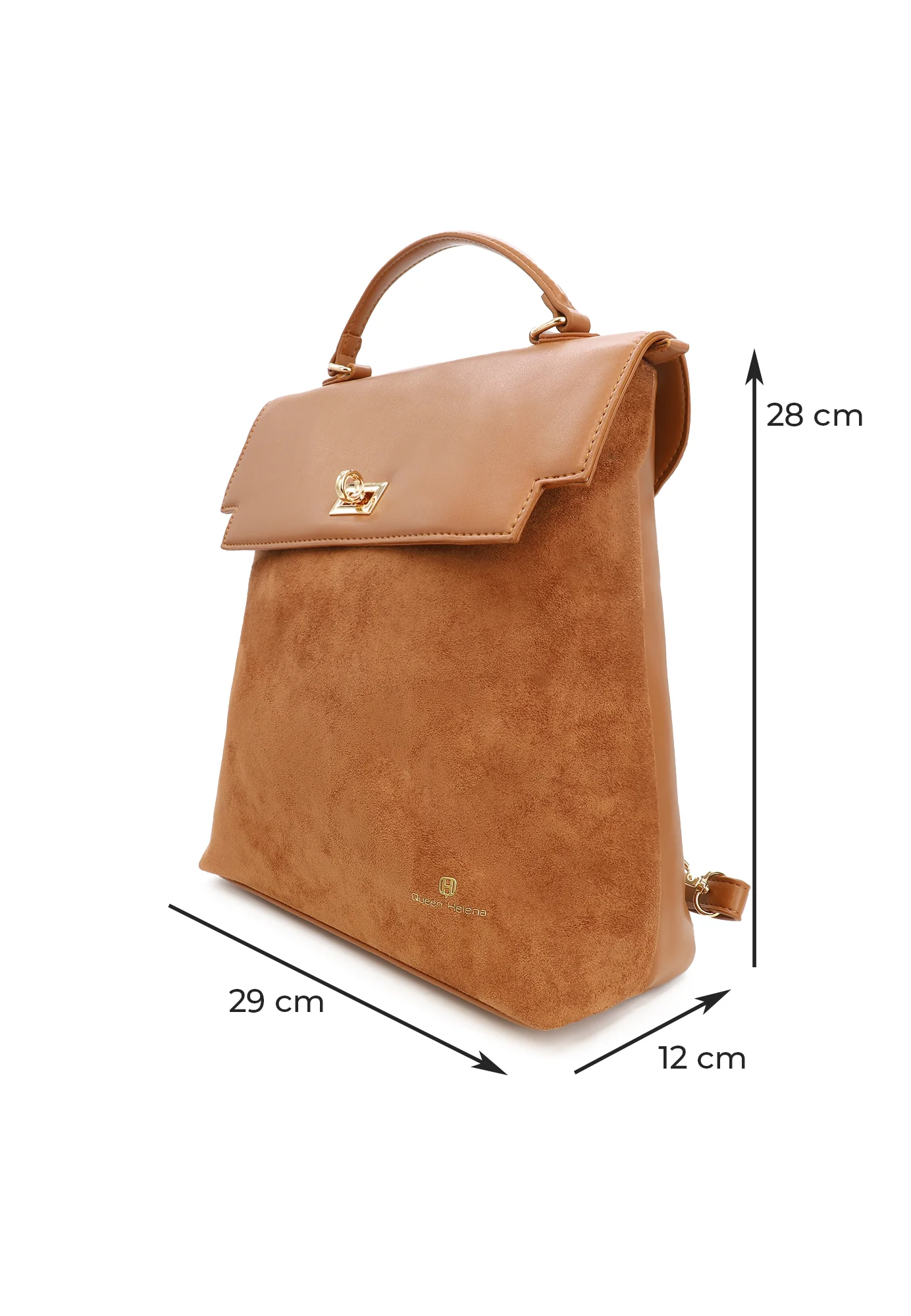 Zaino da donna in ecopelle e camoscio con manico superiore LW198 - Image 18