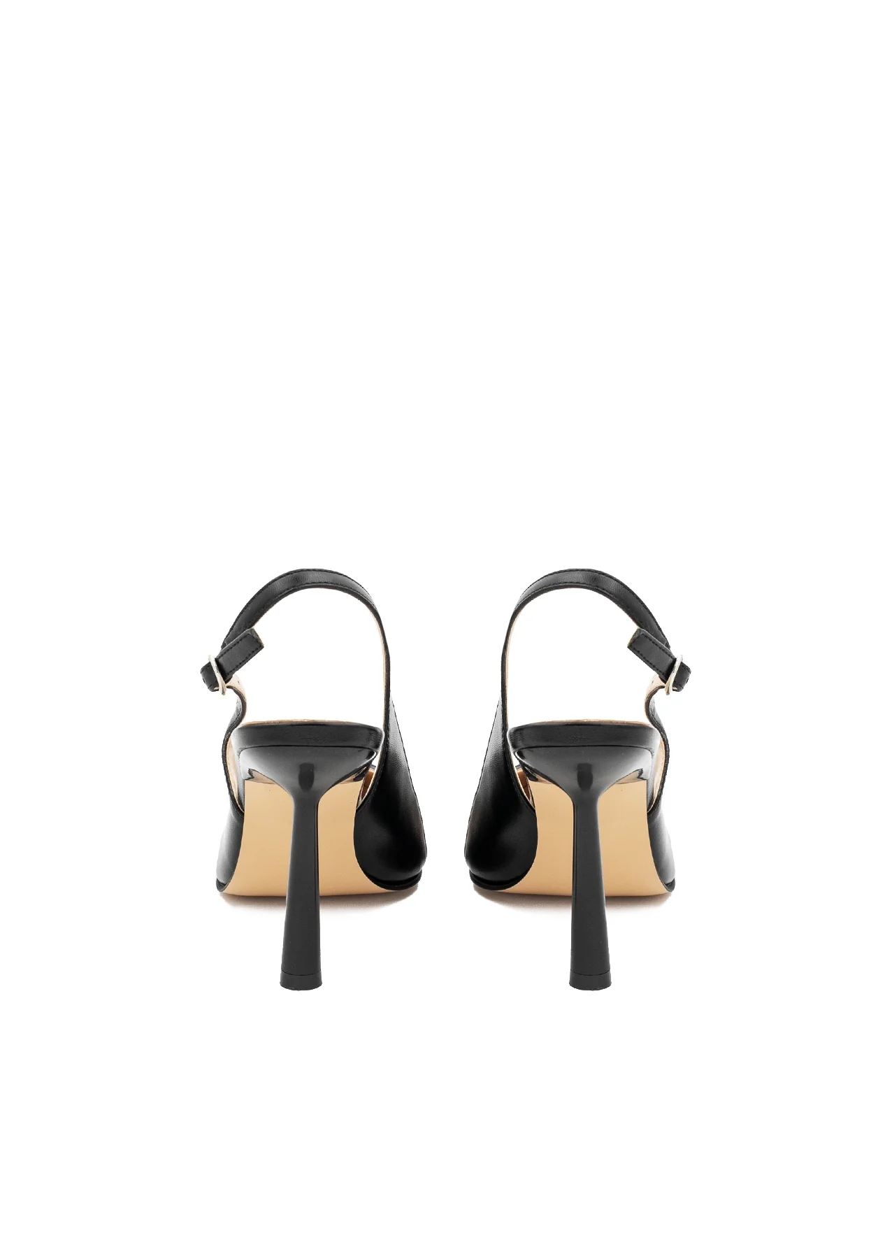 Décolleté slingback con inserto trasparente K3159 - Image 5
