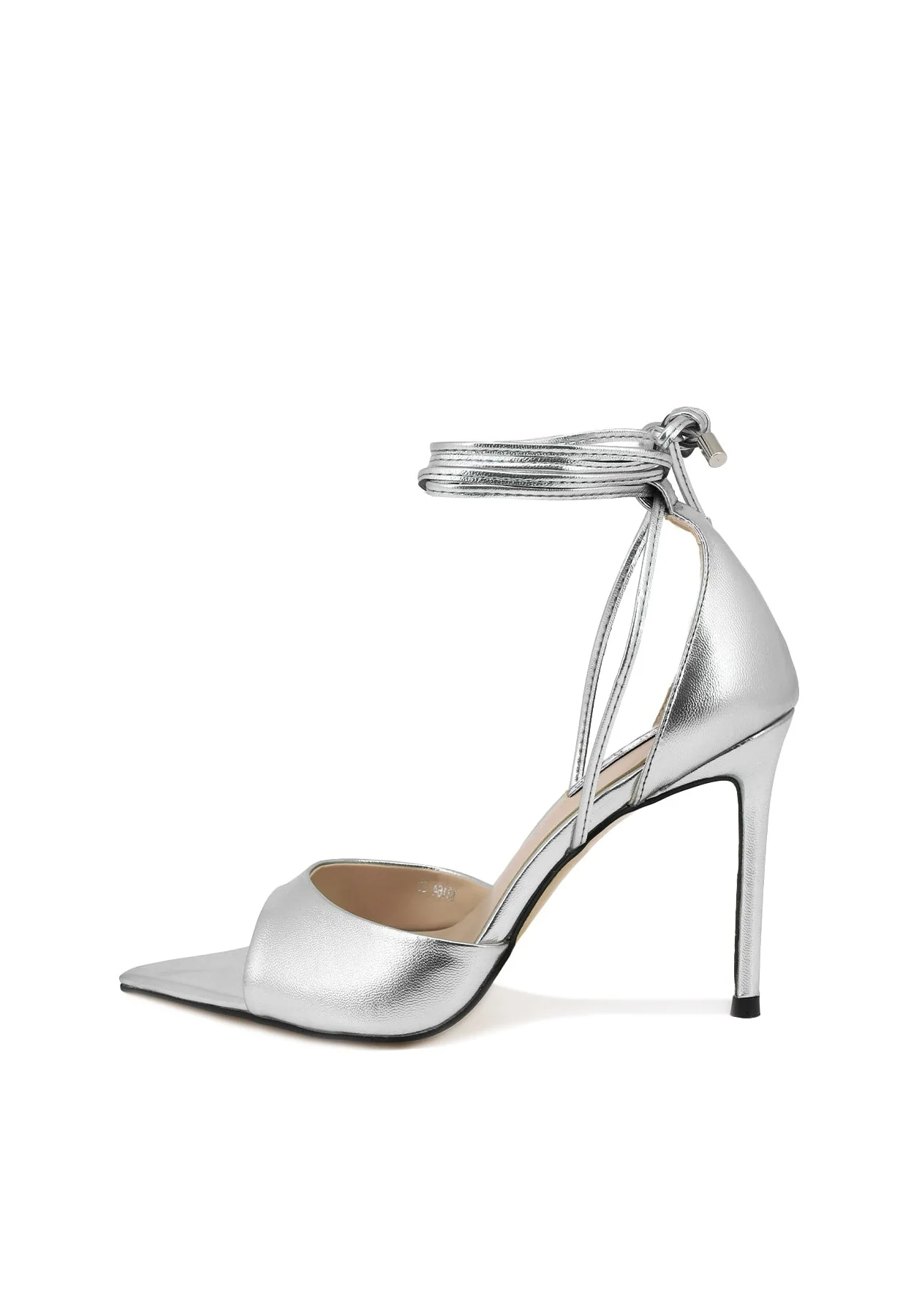 Décolleté slingback con lacci alla caviglia K3164 - Image 8