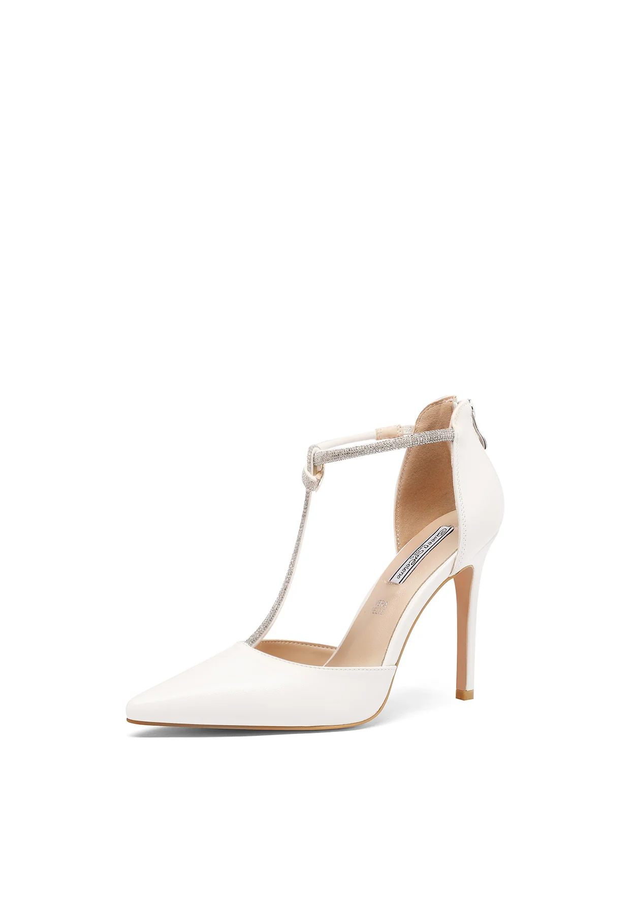 Décolleté gioiello slingback con T-bar in strass K3217 - Image 11