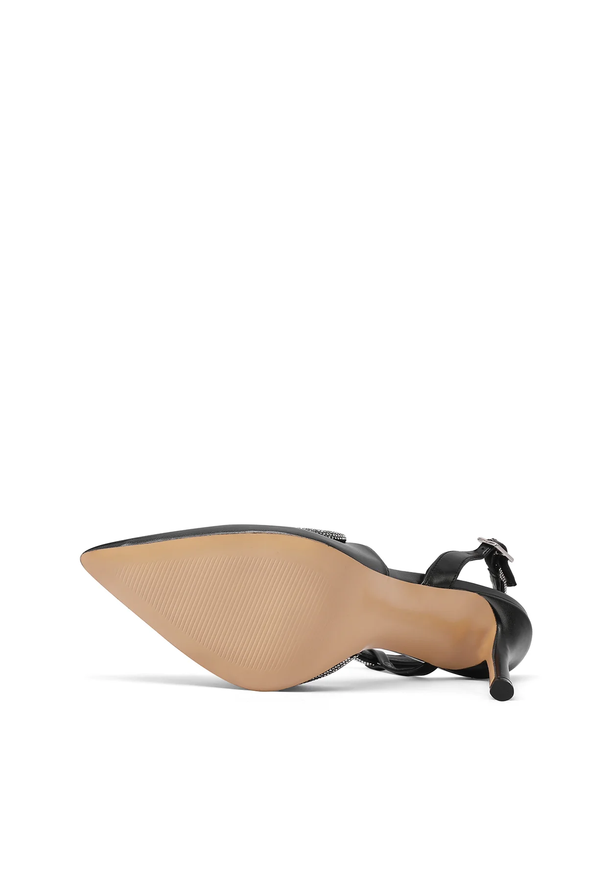 Décolleté a punta con profilo strass e slingback K3292 - Image 6