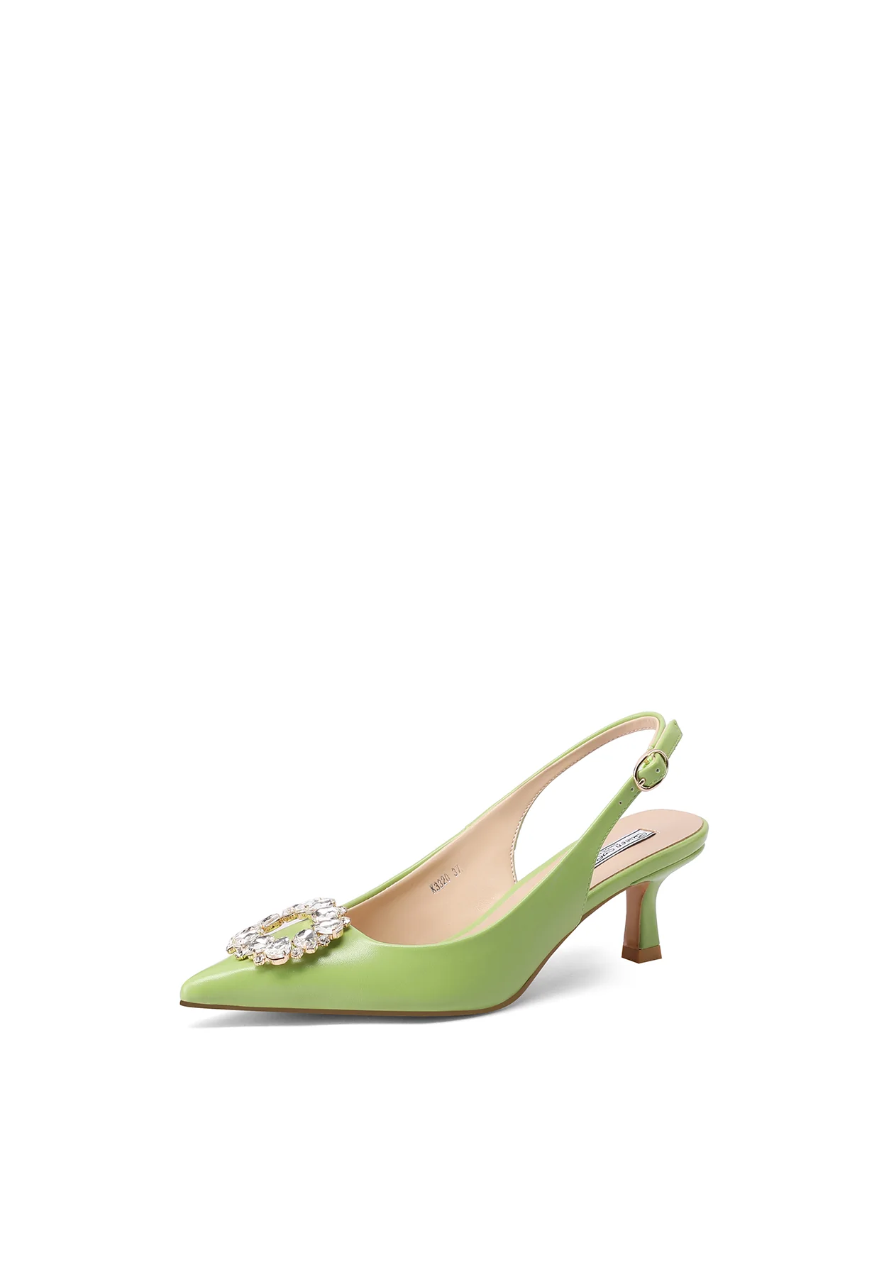 Dècolletè Slingback a punta con fibbia gioiello K3320 - Image 17