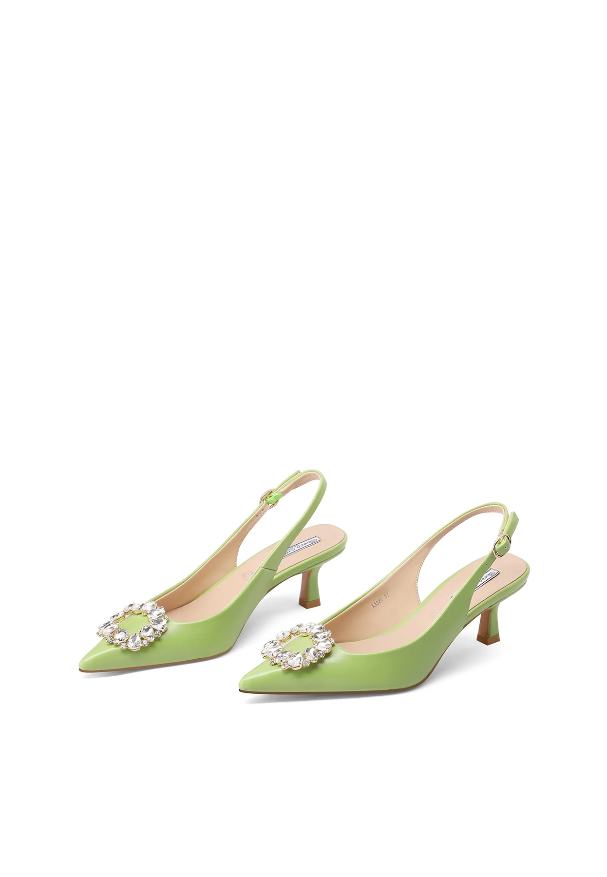 Dècolletè Slingback a punta con fibbia gioiello K3320 - Image 18