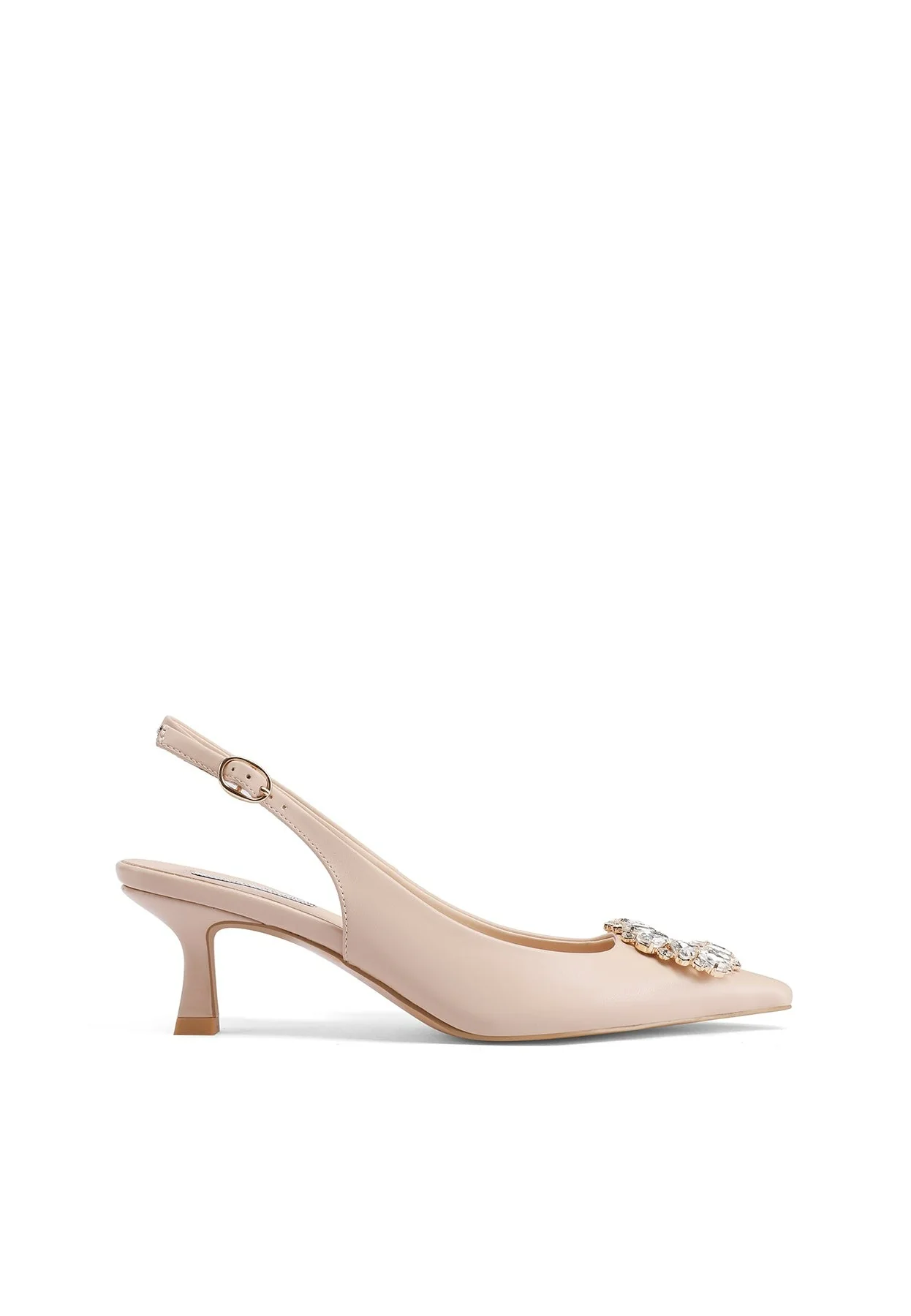 Dècolletè Slingback a punta con fibbia gioiello K3320 - Image 2