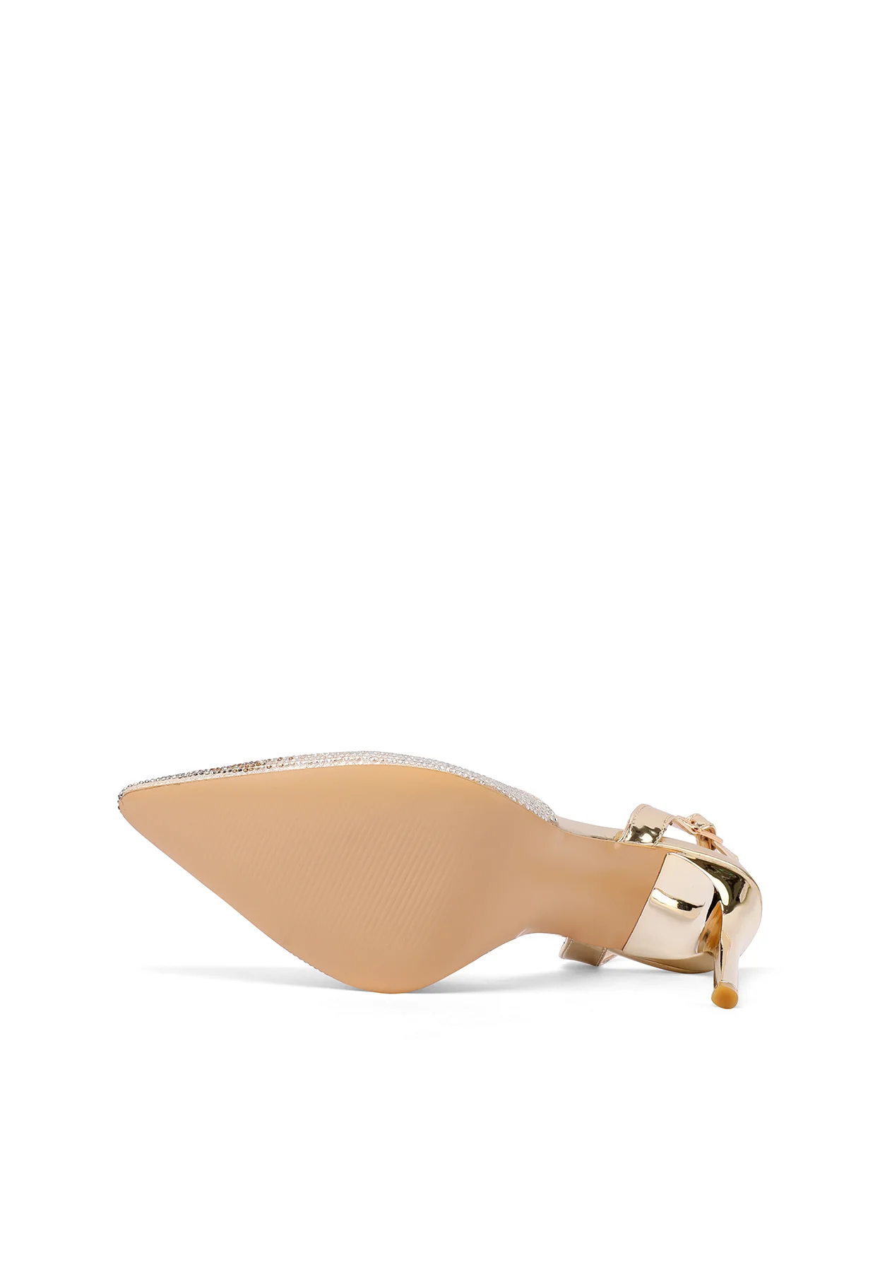 Décolleté slingback a punta con micro strass K3336 - Image 6