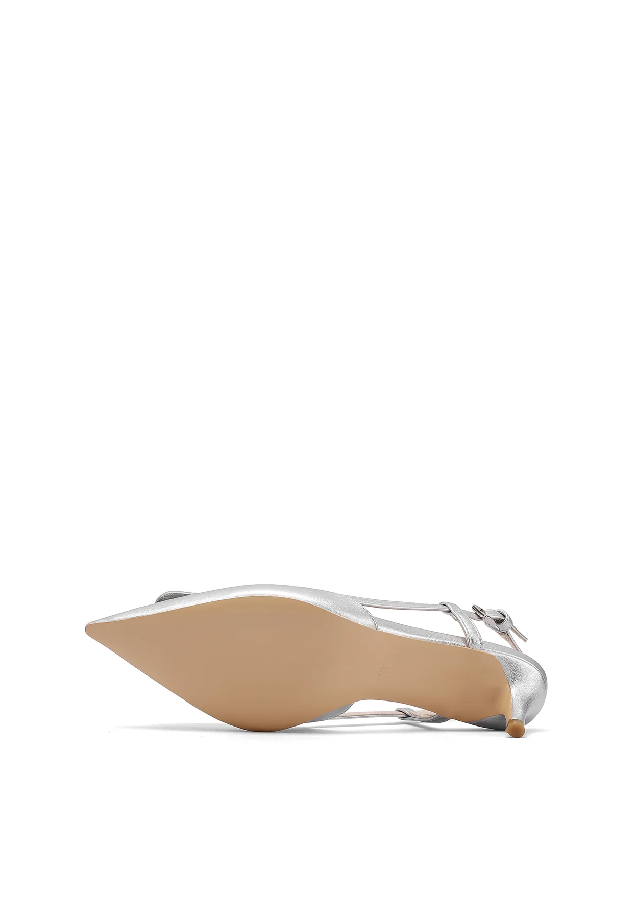 Dècolletè Slingback a punta con maxi fibbia e tacco basso K3348 - Image 13