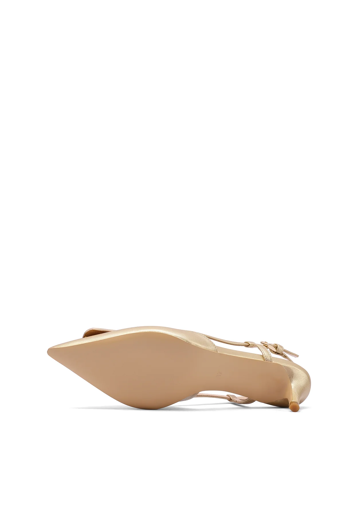Dècolletè Slingback a punta con maxi fibbia e tacco basso K3348 - Image 9