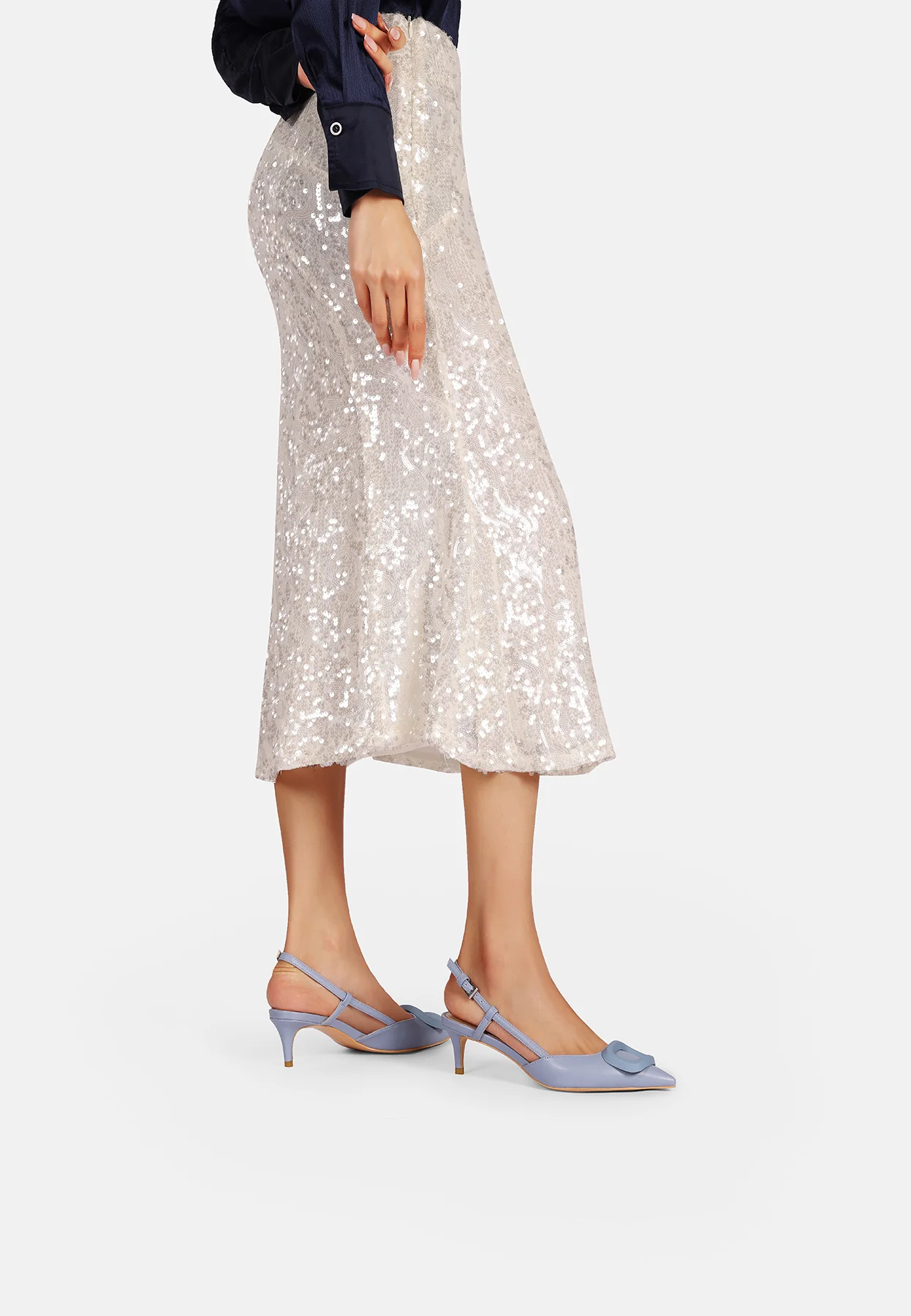 Dècolletè Slingback a punta con maxi fibbia K3363 - Image 8