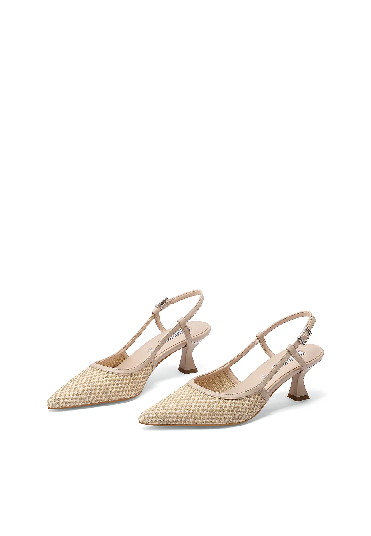Décolleté slingback intrecciate con tacco basso K3398 - Image 11
