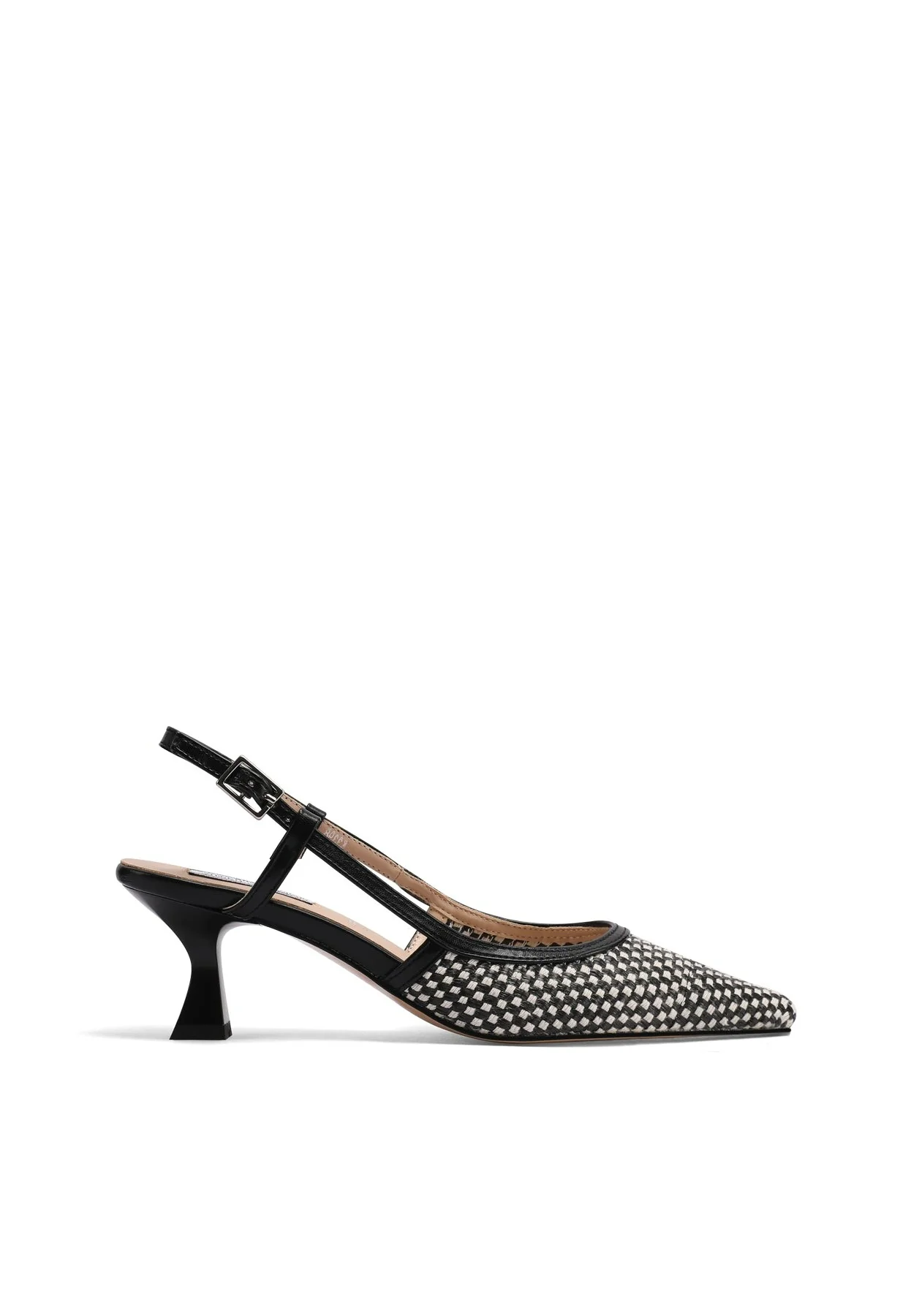 Décolleté slingback intrecciate con tacco basso K3398 - Image 2