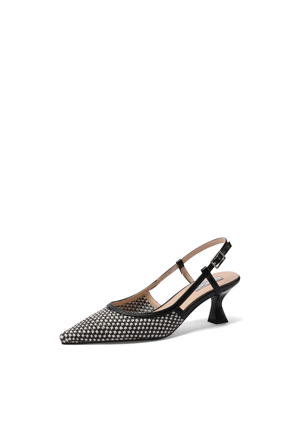 Décolleté slingback intrecciate con tacco basso K3398 - Image 3