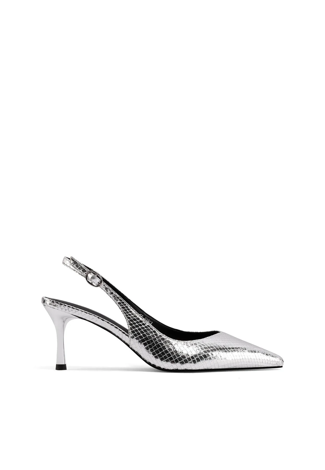 Dècolletè Slingback a punta effetto pitonato K3669 - Image 9