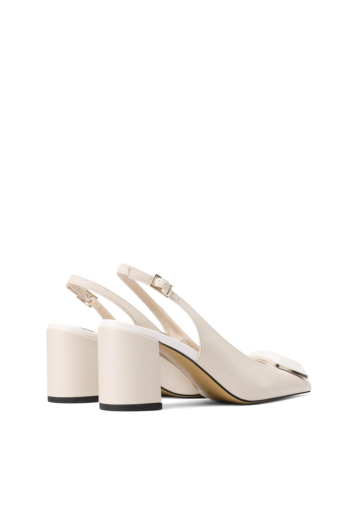 Dècolletè Slingback bicolore con punta squadrata K3689 - Image 11