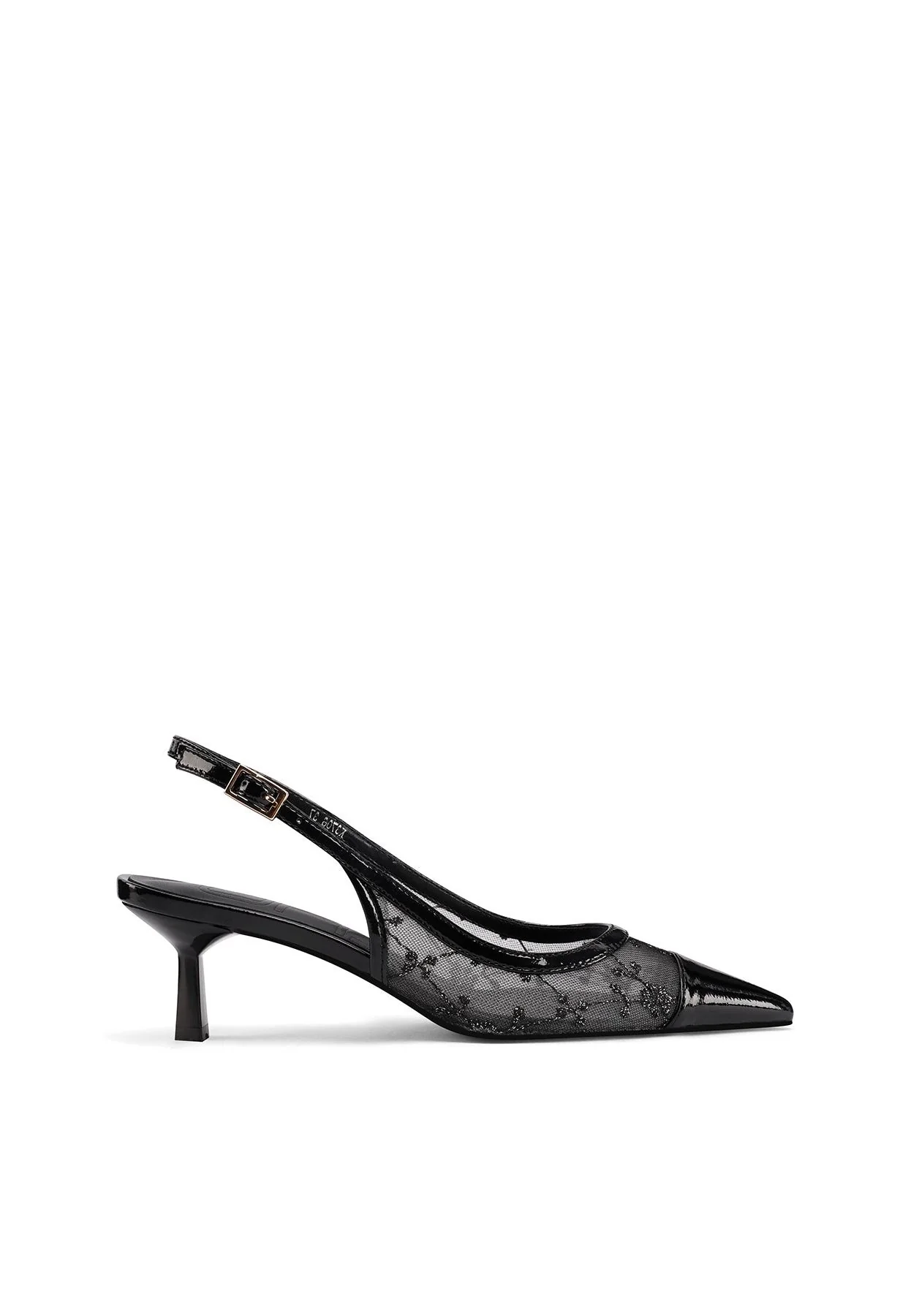 Dècolletè Slingback a punta in rete ricamata K3706 - Image 2