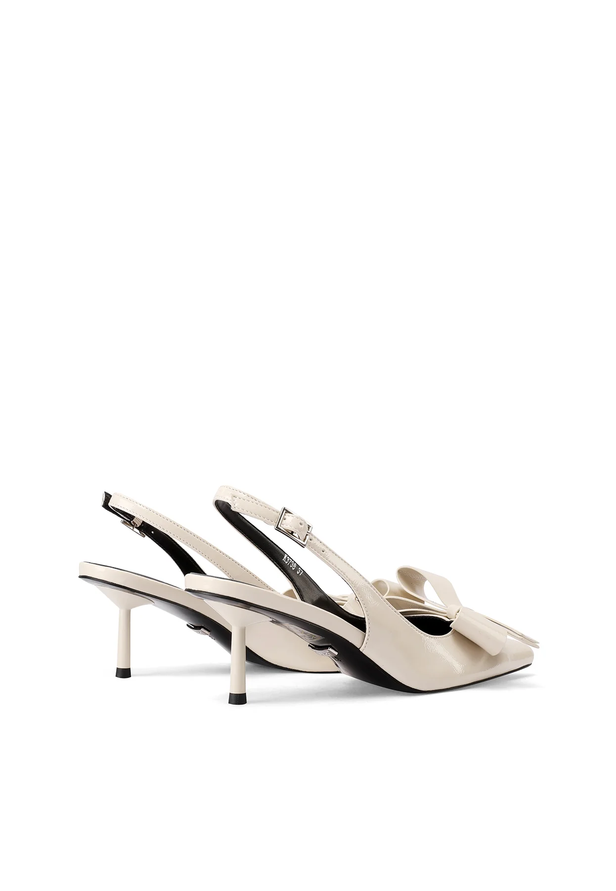 Dècolletè Slingback a punta con fiocco elegante K3738 - Image 11