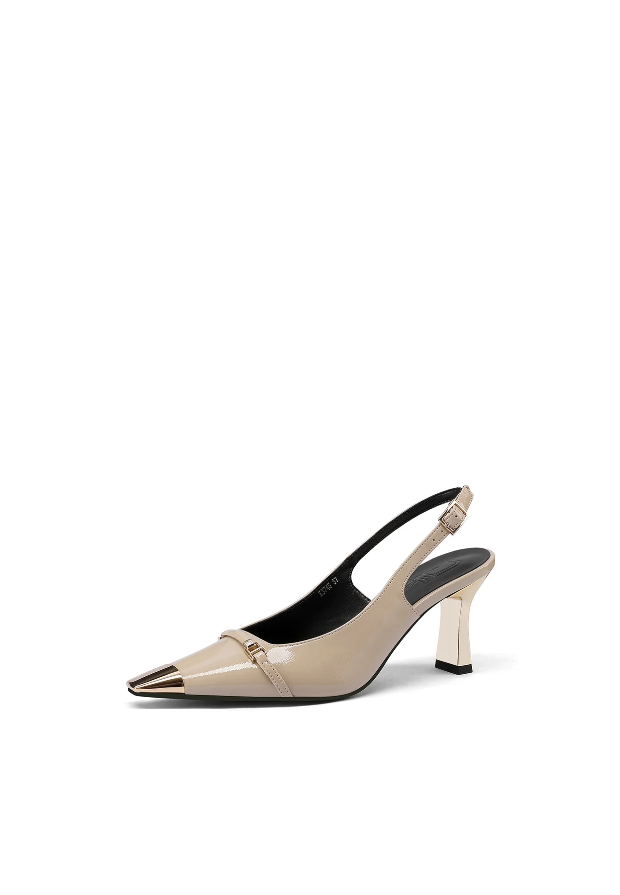 Dècolletè Slingback lucida con punta e tacco metal K3745 - Image 10