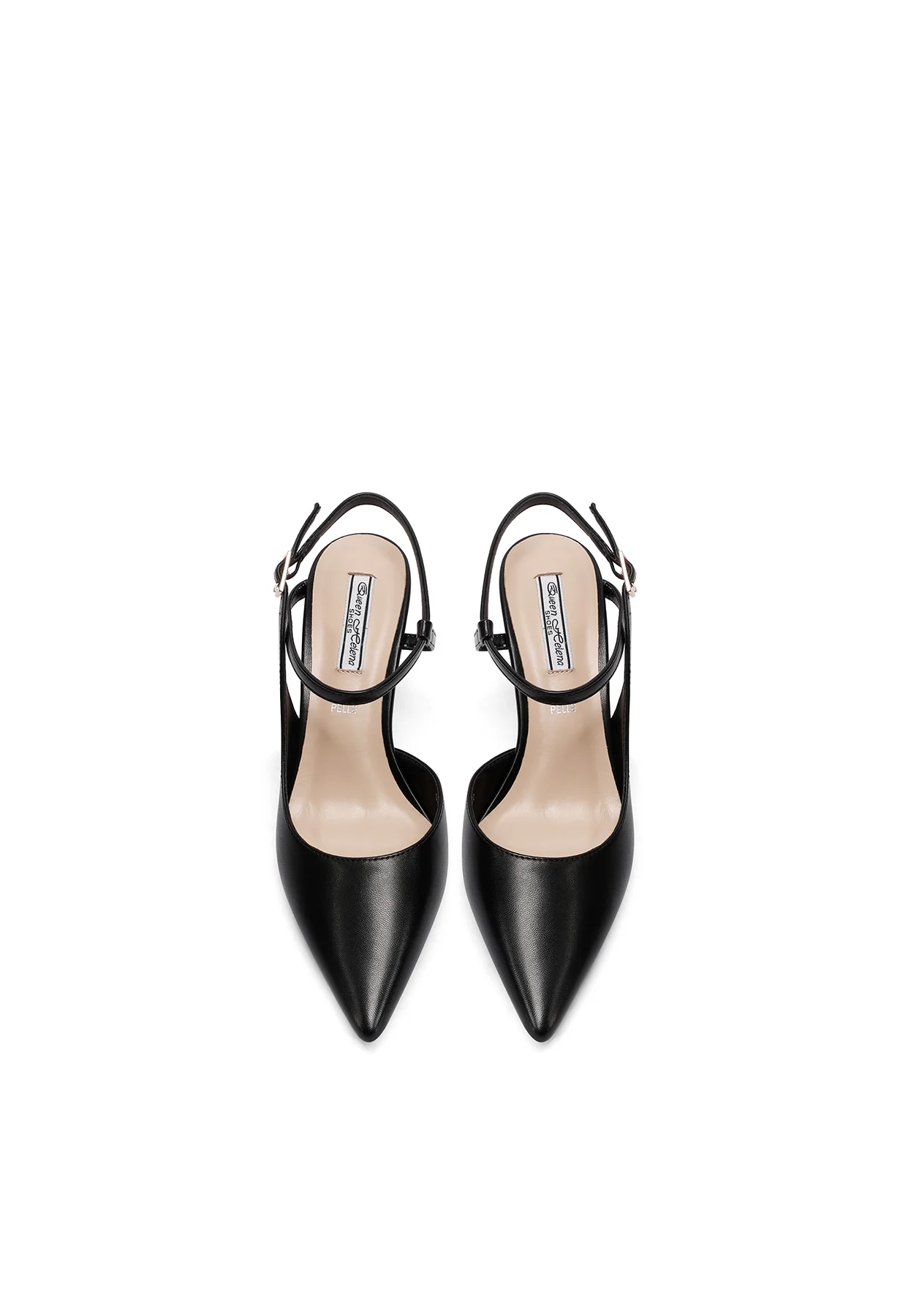 Decolletè slingback con doppio cinturino e tacco 8 cm K3749 - Image 12