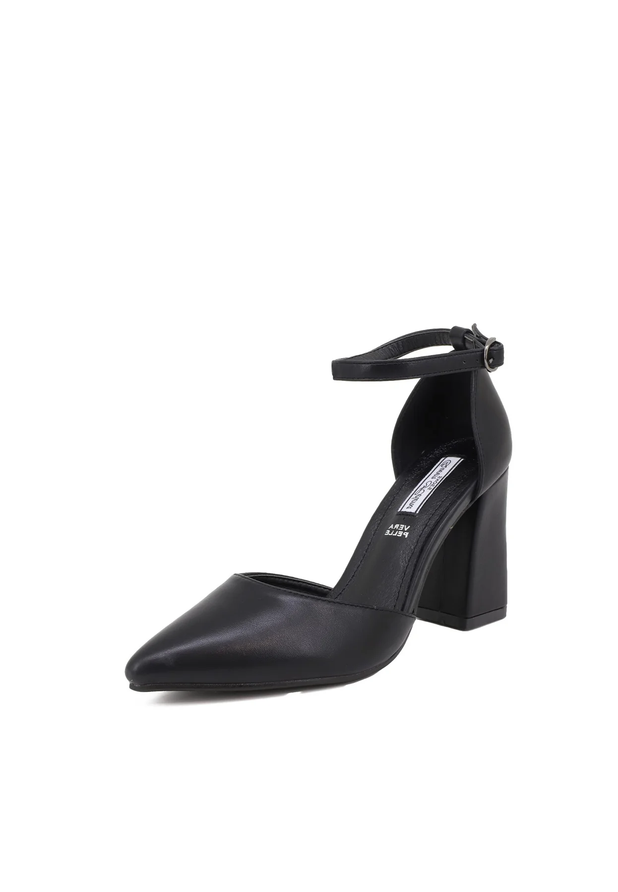 Décolleté con cinturino alla caviglia e tacco largo ZM7002 - Image 22