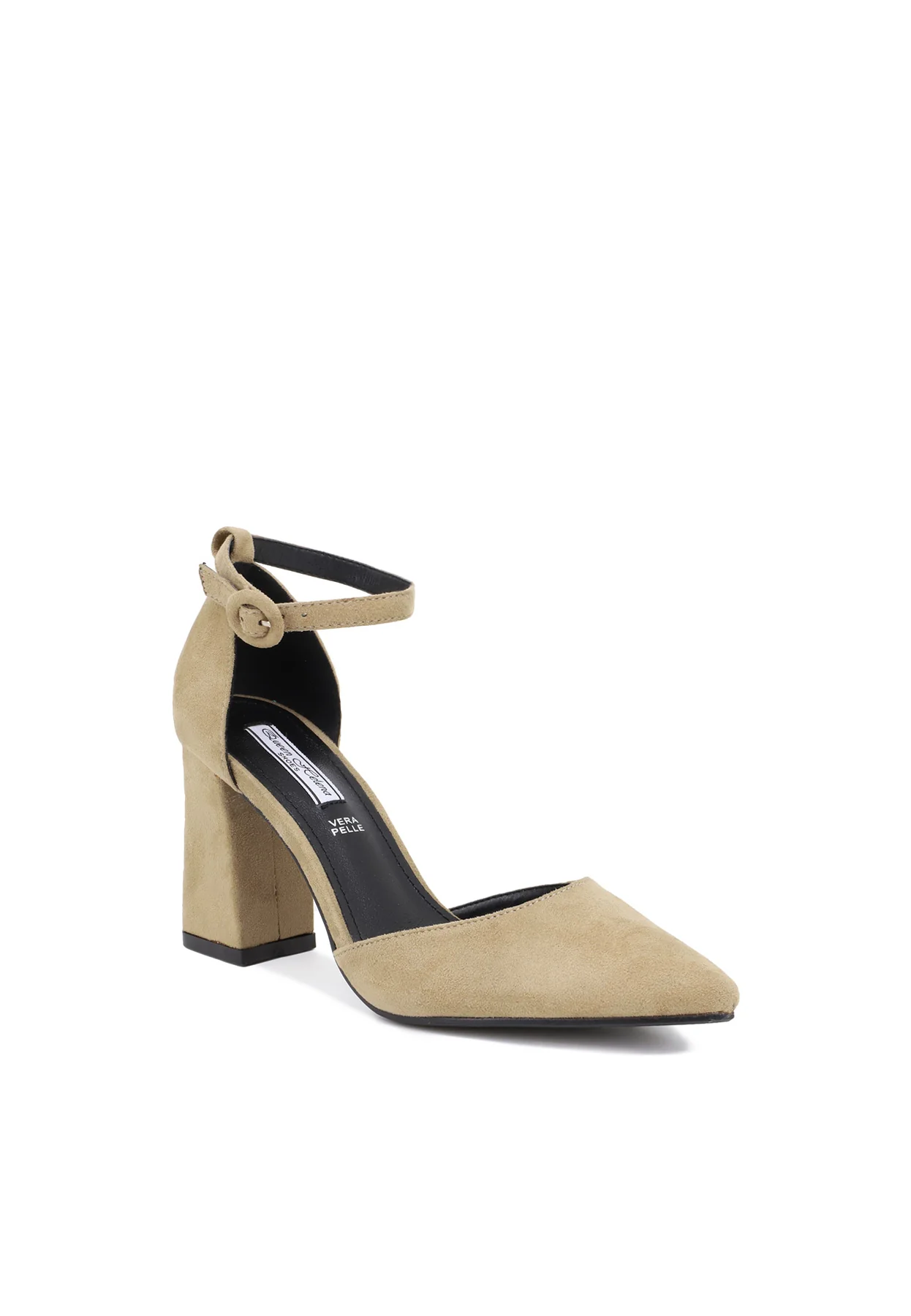 Décolleté con cinturino alla caviglia e tacco largo ZM7002 - Image 7