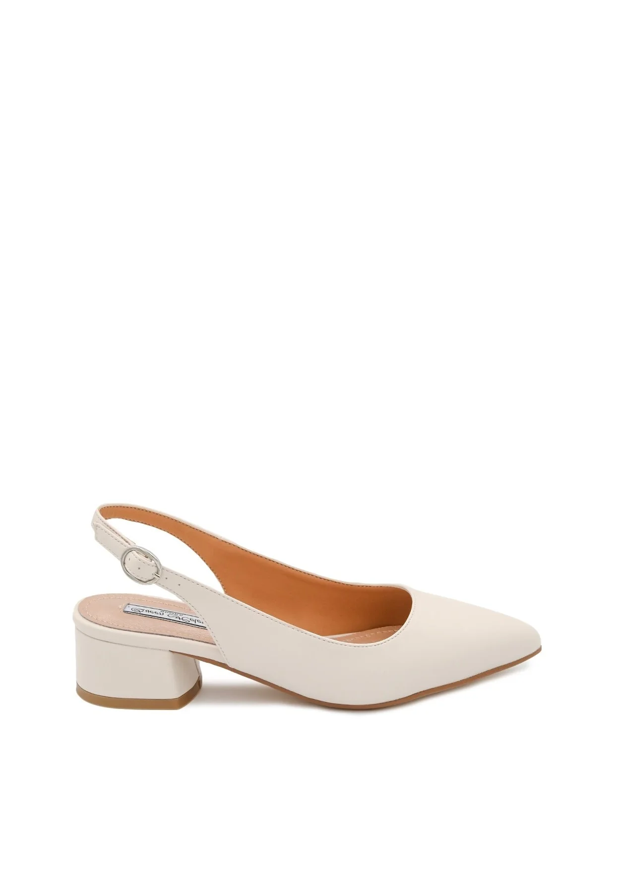 Décolleté slingback con tacco basso ZM9323 - Image 7