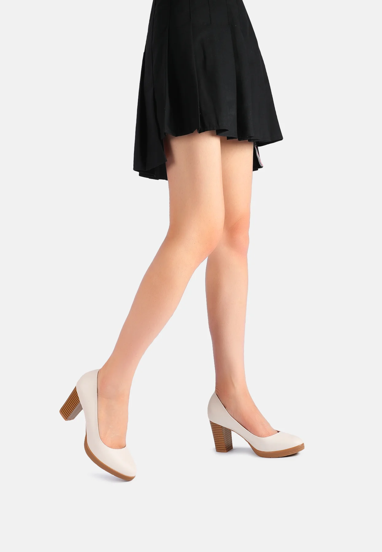 Décolleté donna con punta tonda e tacco largo ZM9612 - Image 7
