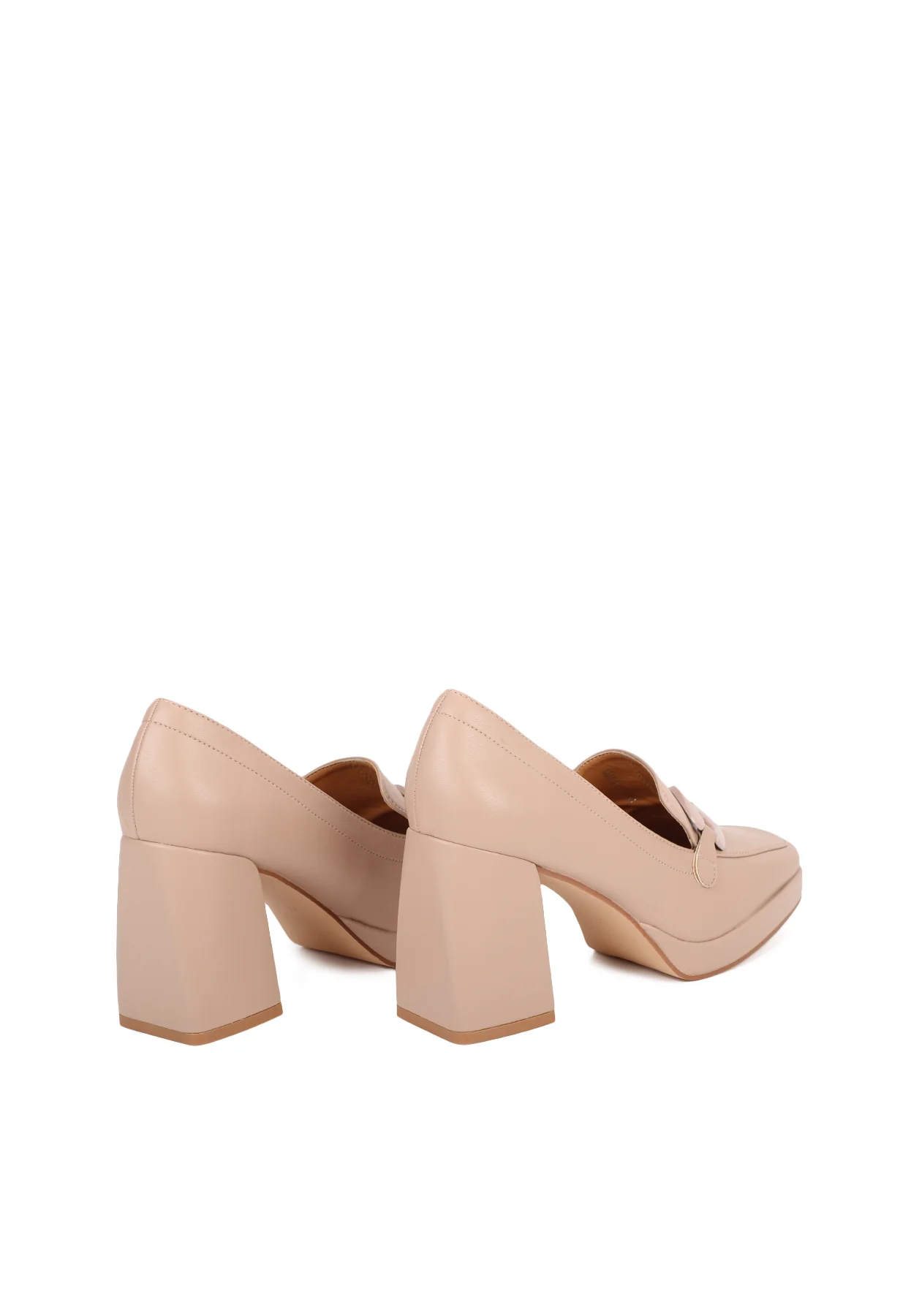 Dècolletè mocassino donna con tacco alto e plateau ZM9616 - Image 11