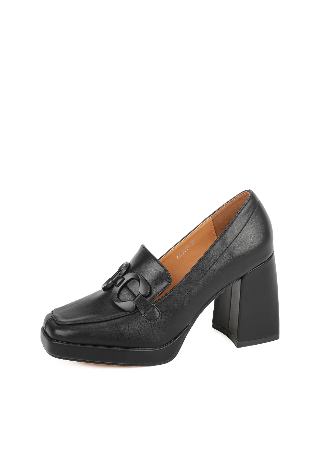 Dècolletè mocassino donna con tacco alto e plateau ZM9616 - Image 3