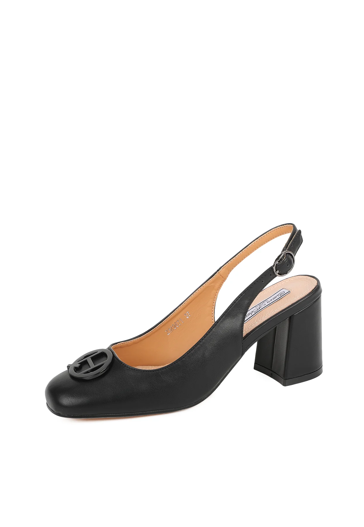 Decollete Chanel con tacco largo e logo ZM9637 - Image 2