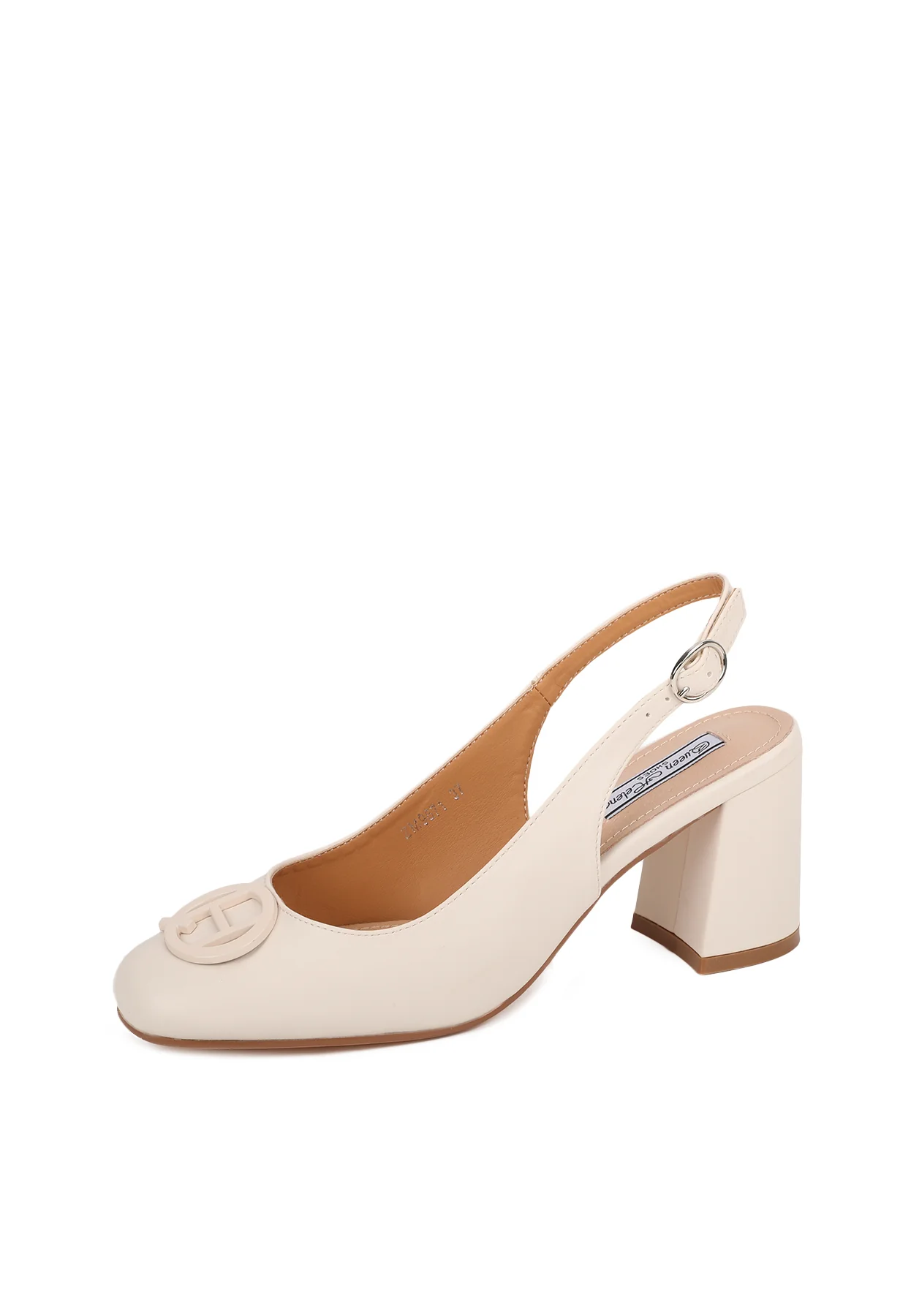Decollete Chanel con tacco largo e logo ZM9637 - Image 9