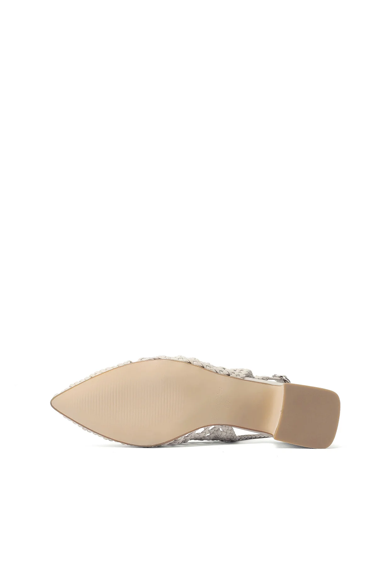 Slingback intrecciata con tacco basso ZM9903 - Image 6