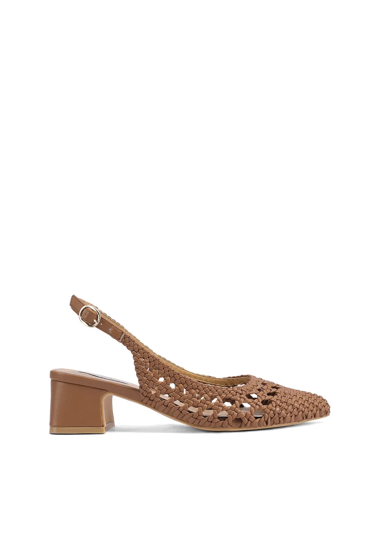 Slingback intrecciata con tacco basso ZM9903 - Image 9