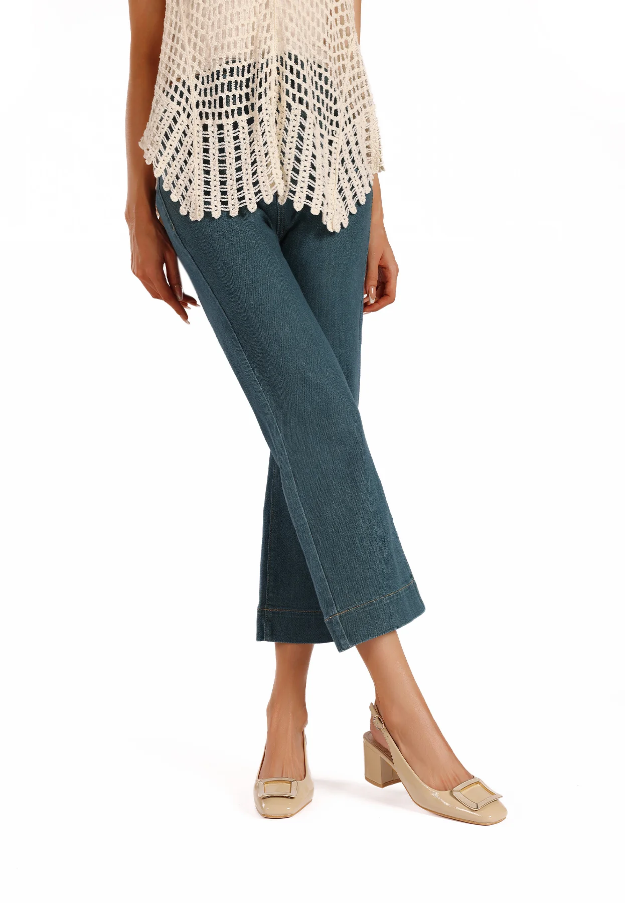 Decolletè Slingback lucida con maxi fibbia ZM9913 - Image 14