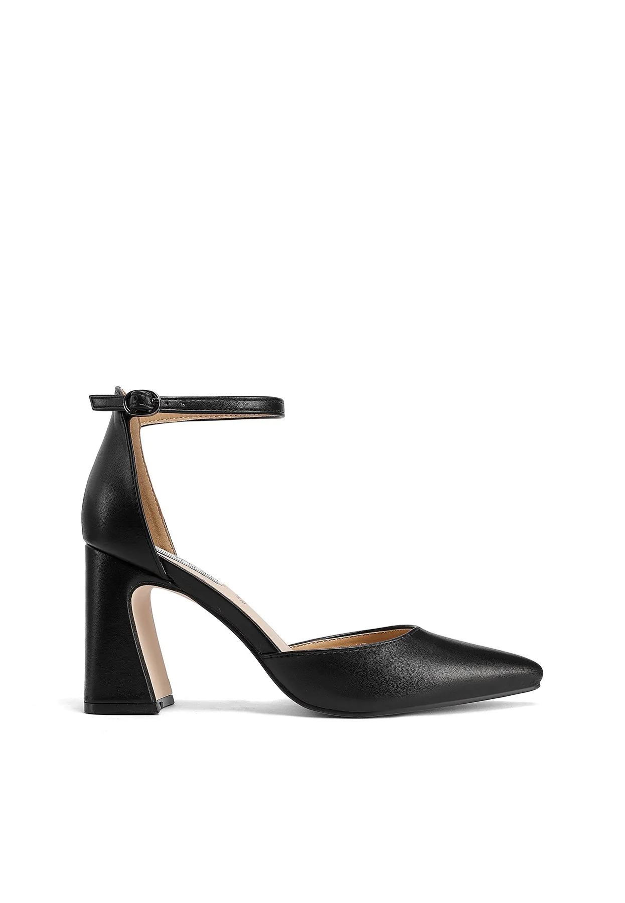 Décolleté a punta con cinturino e tacco svasato ZM9957 - Image 9