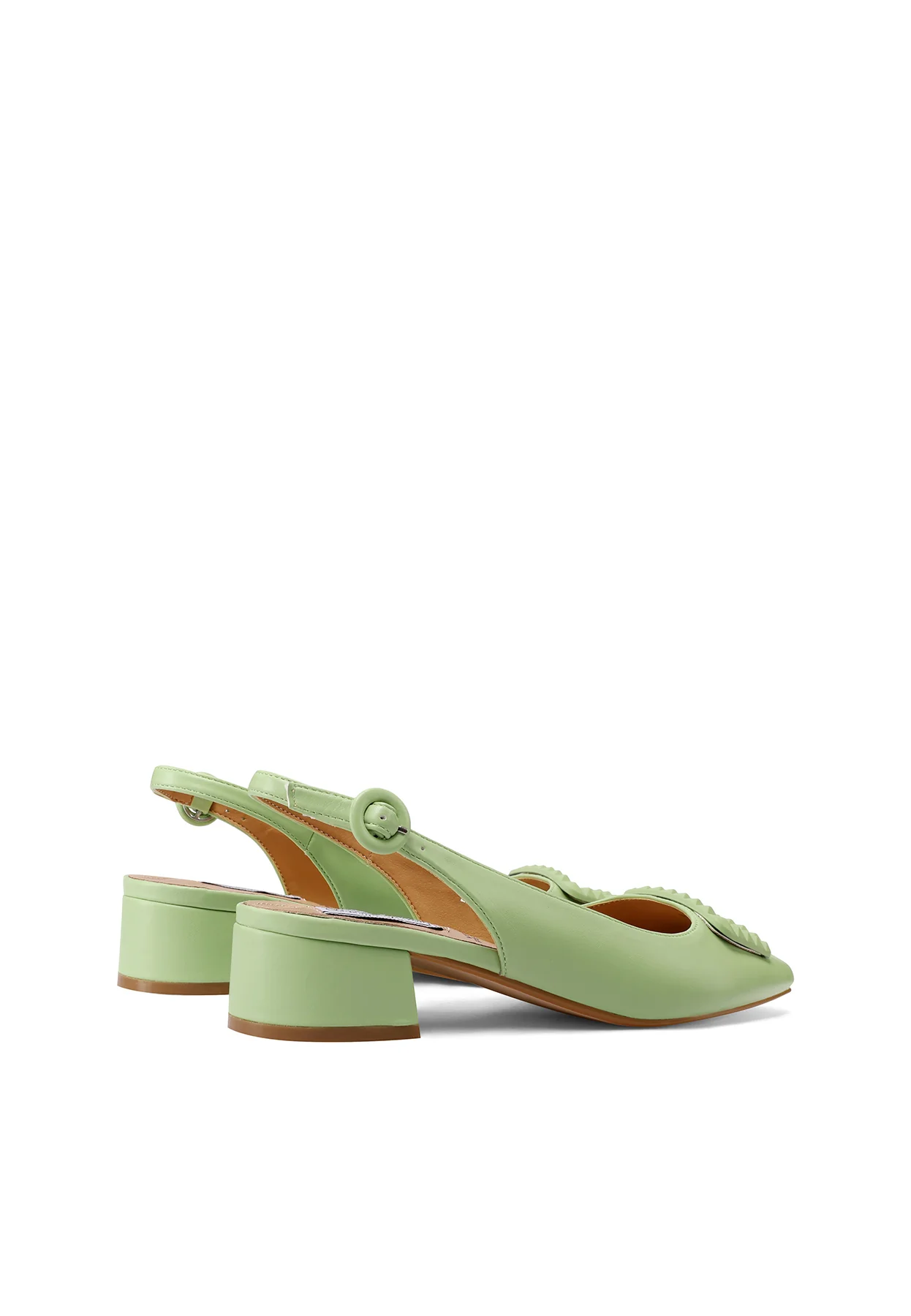 Decolleté Slingback a punta con maxi dettaglio frontale ZM9963 - Image 11