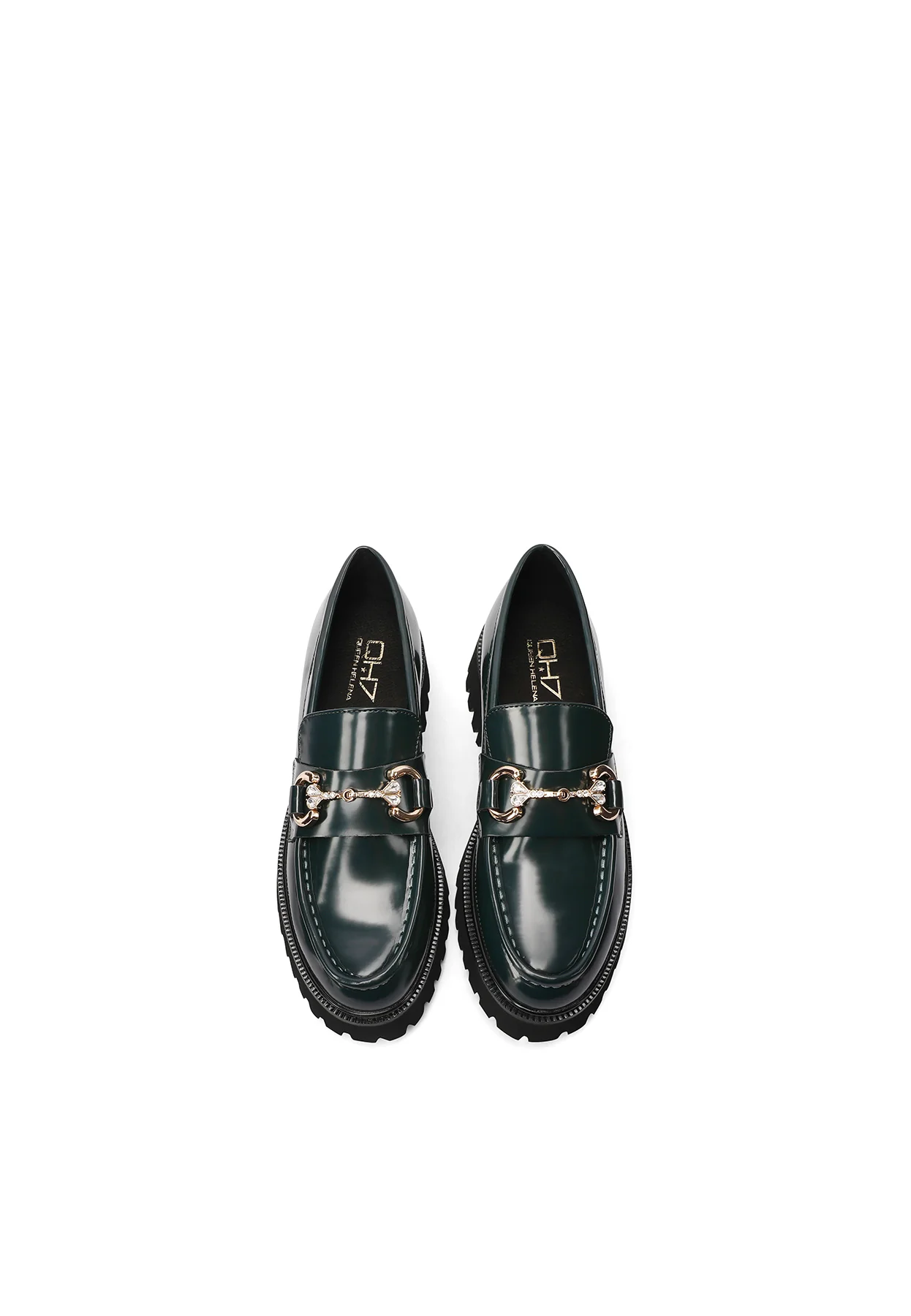 Mocassino nero lucido con fondo carrarmato WS13604 - Image 18