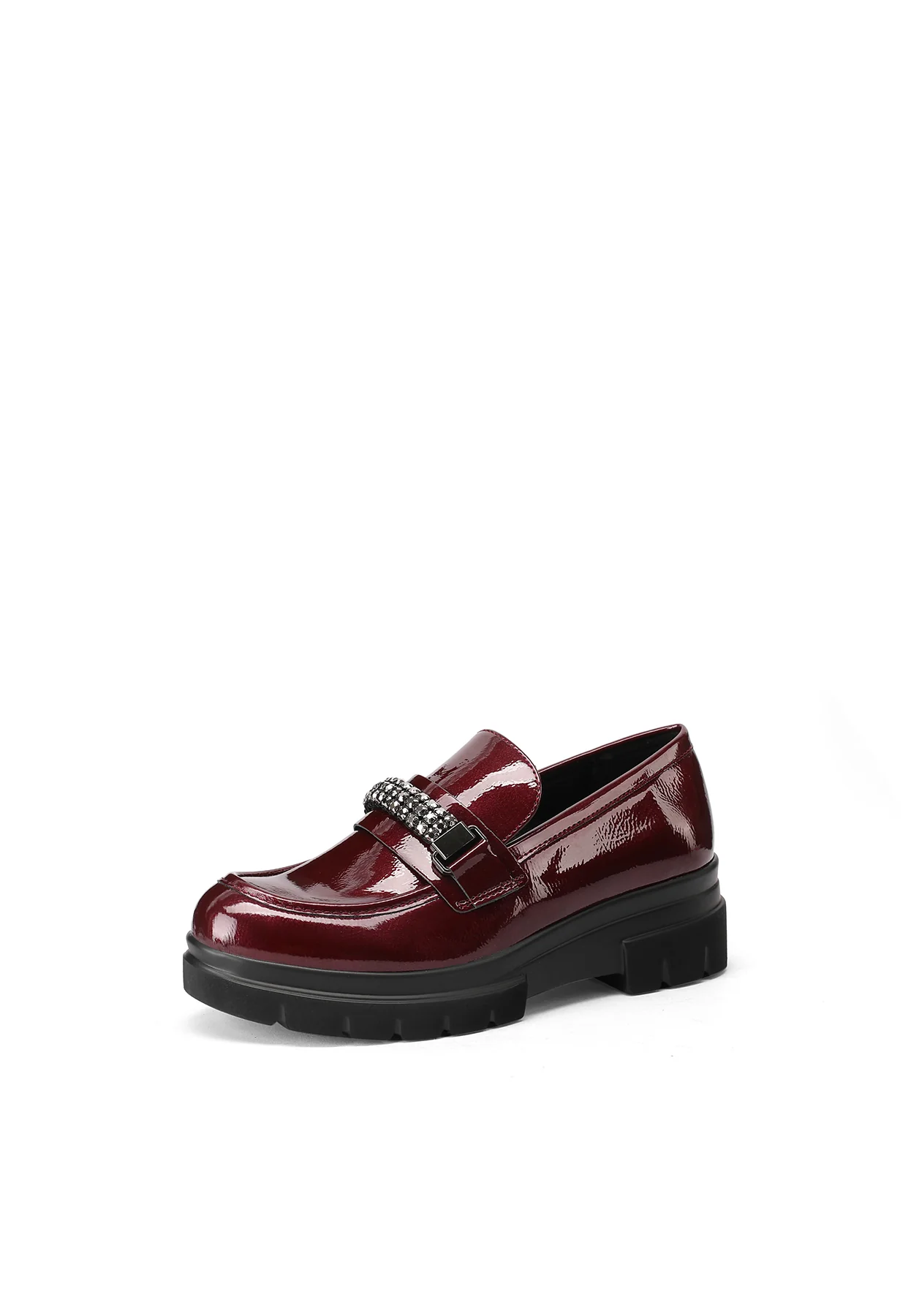 Mocassino lucido con fascia gioiello moderna X31-42 - Image 17