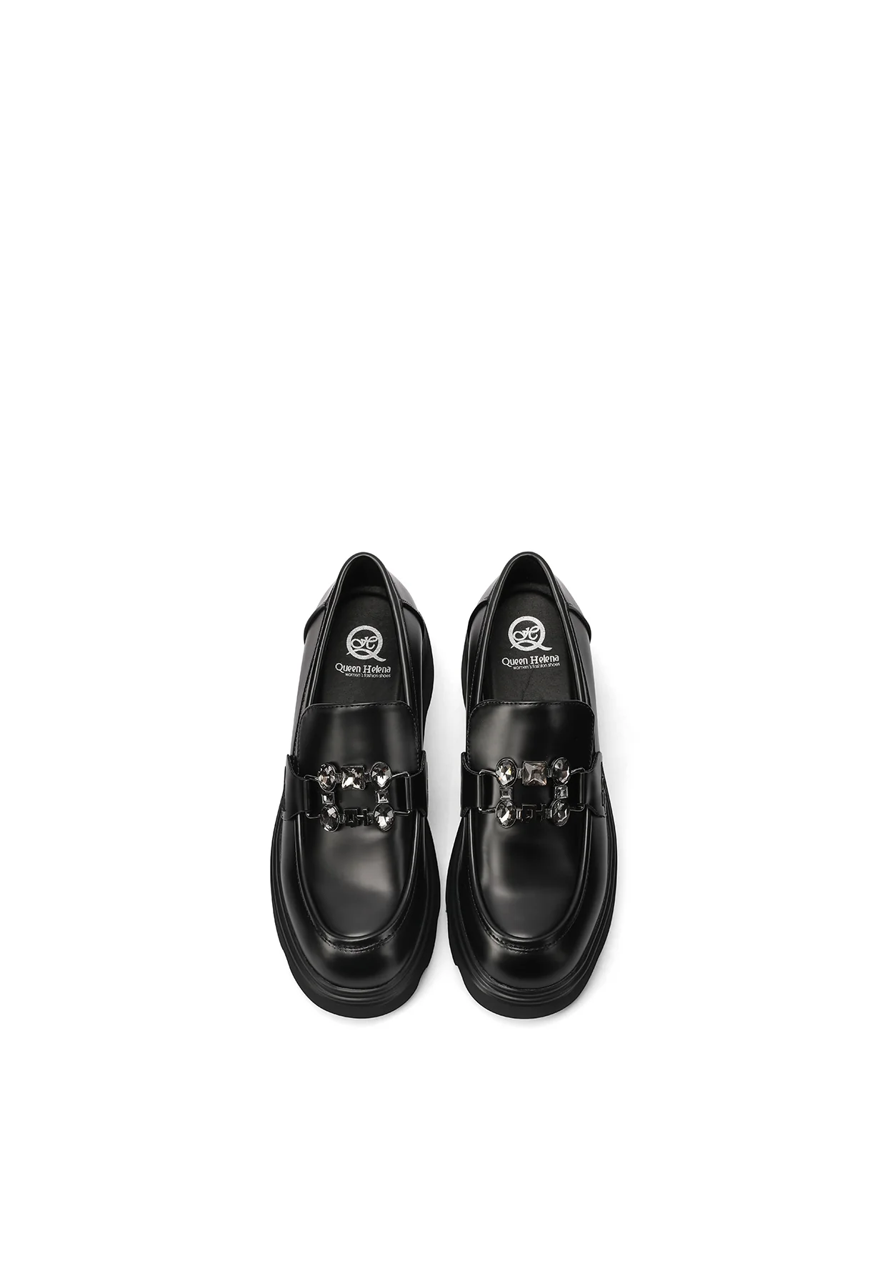Mocassino nero con suola alta platform elegante X31-88 - Image 4