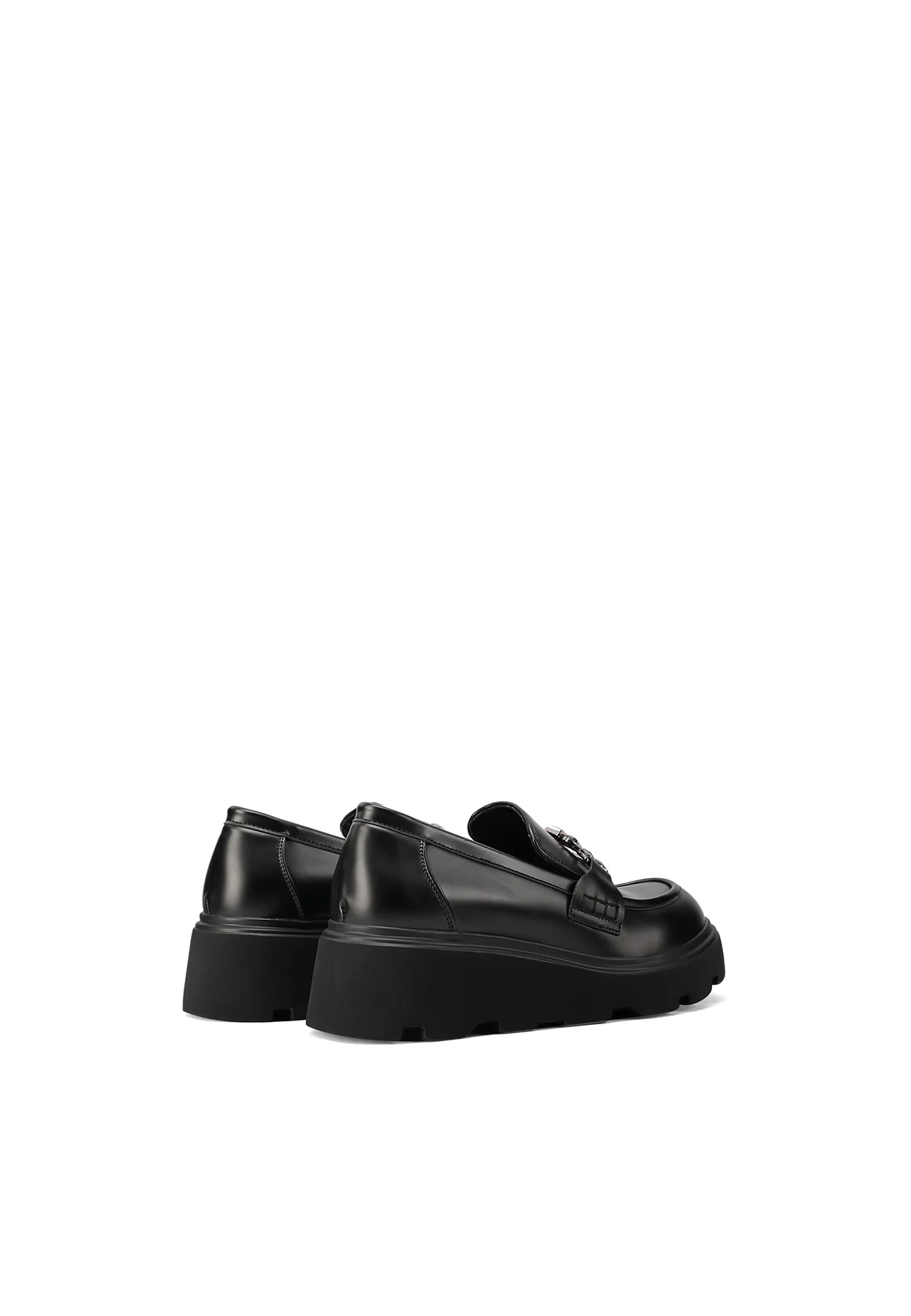 Mocassino nero con suola alta platform elegante X31-88 - Image 6